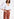White jersey v-neck t-shirt with cotton-poplin sleeves Faume - seconde main