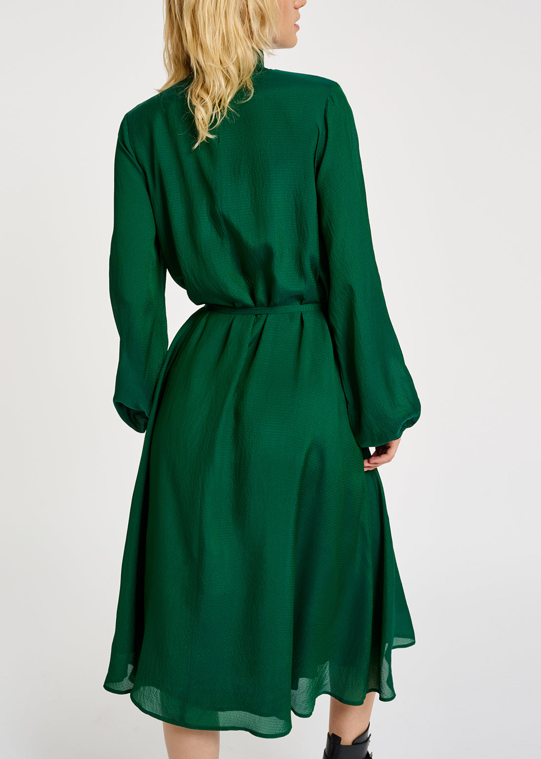 Robe midi vert foncé RE—SSENTIEL | Essentiel second hand