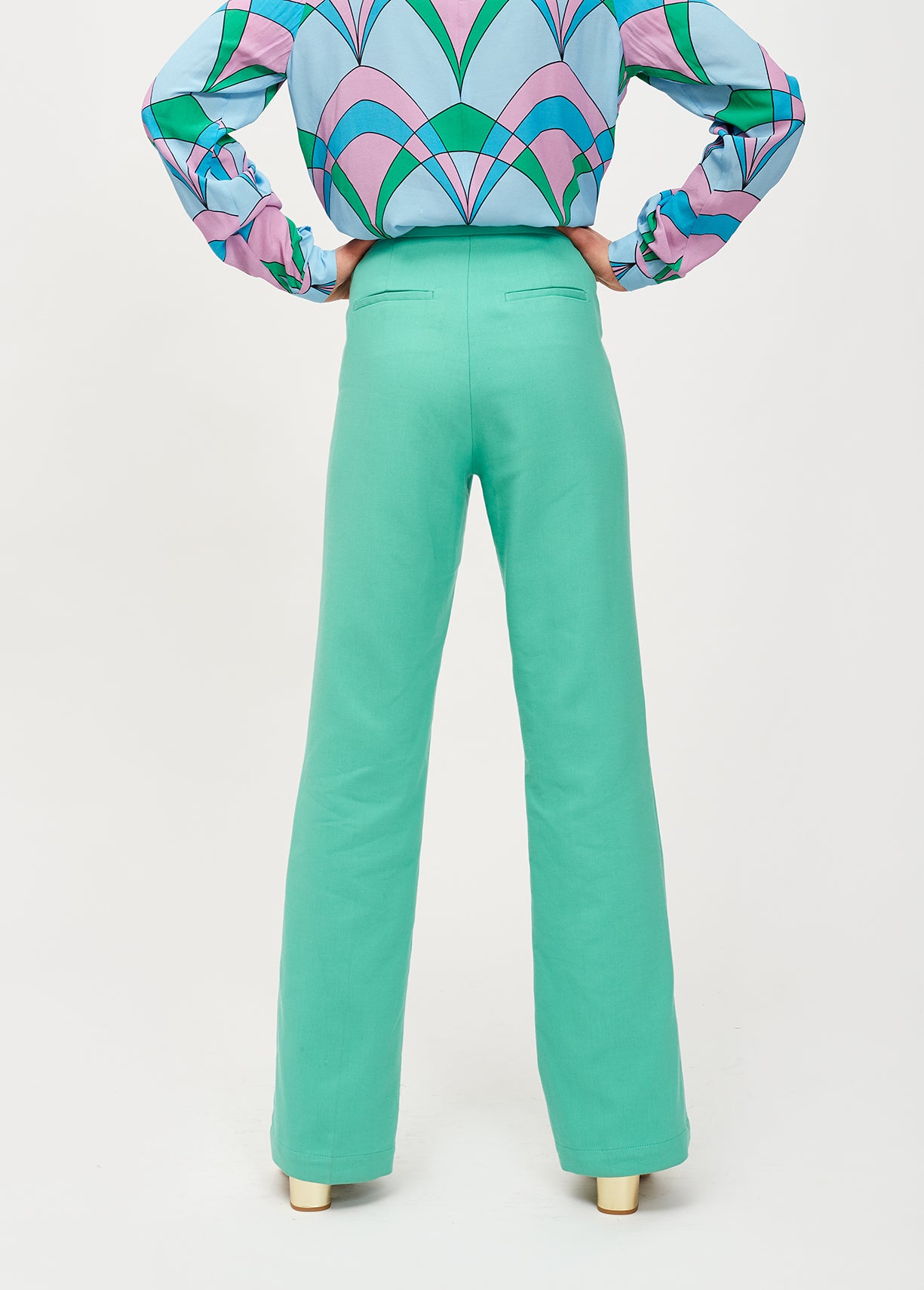 Cyan classic trousers RE—SSENTIEL | Essentiel second hand