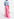 Neon pink wide-leg jeans Faume - seconde main
