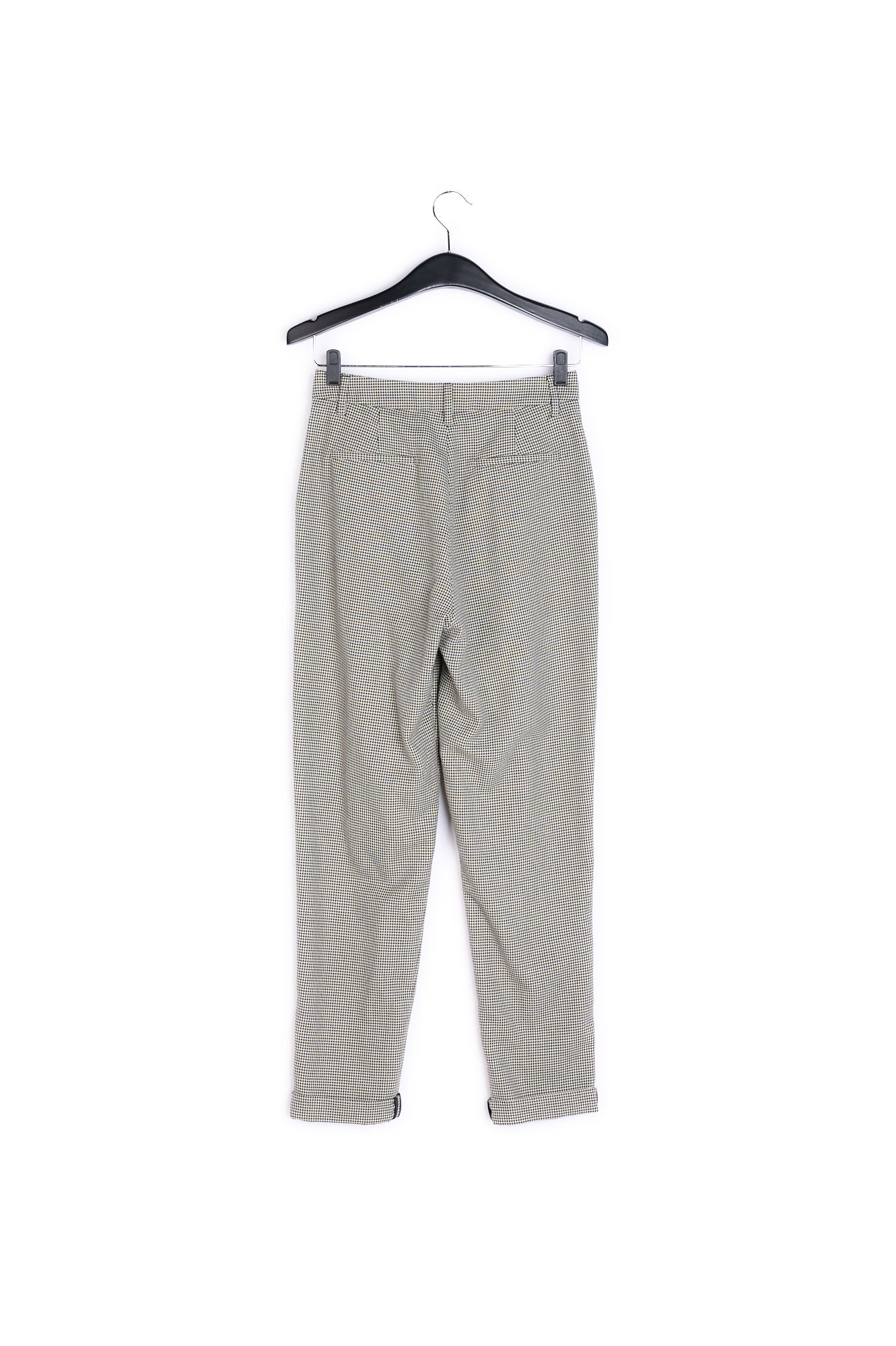 Loose-fit houndstooth high-waist pants RE—SSENTIEL | Essentiel second hand