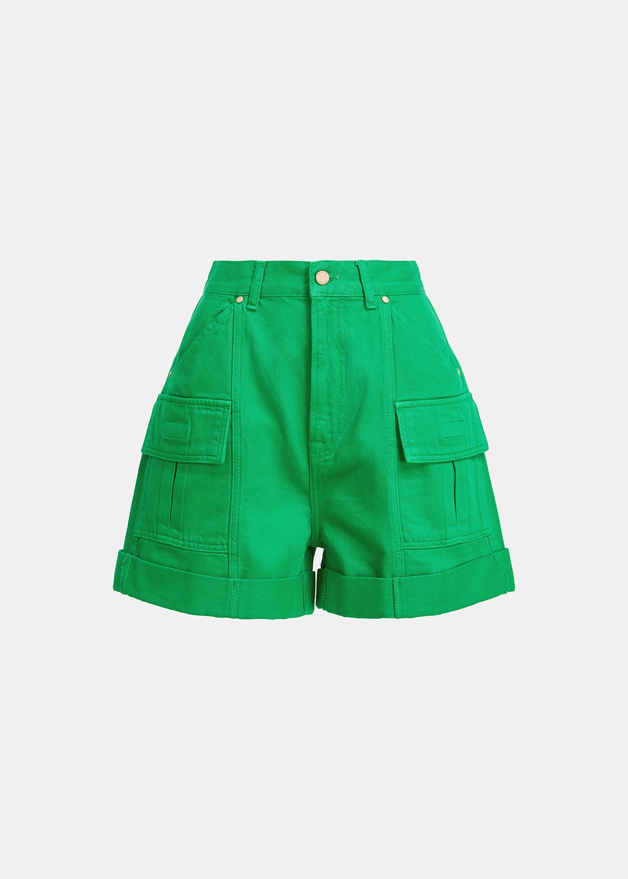 Groene denim cargoshort RE—SSENTIEL | Essentiel second hand