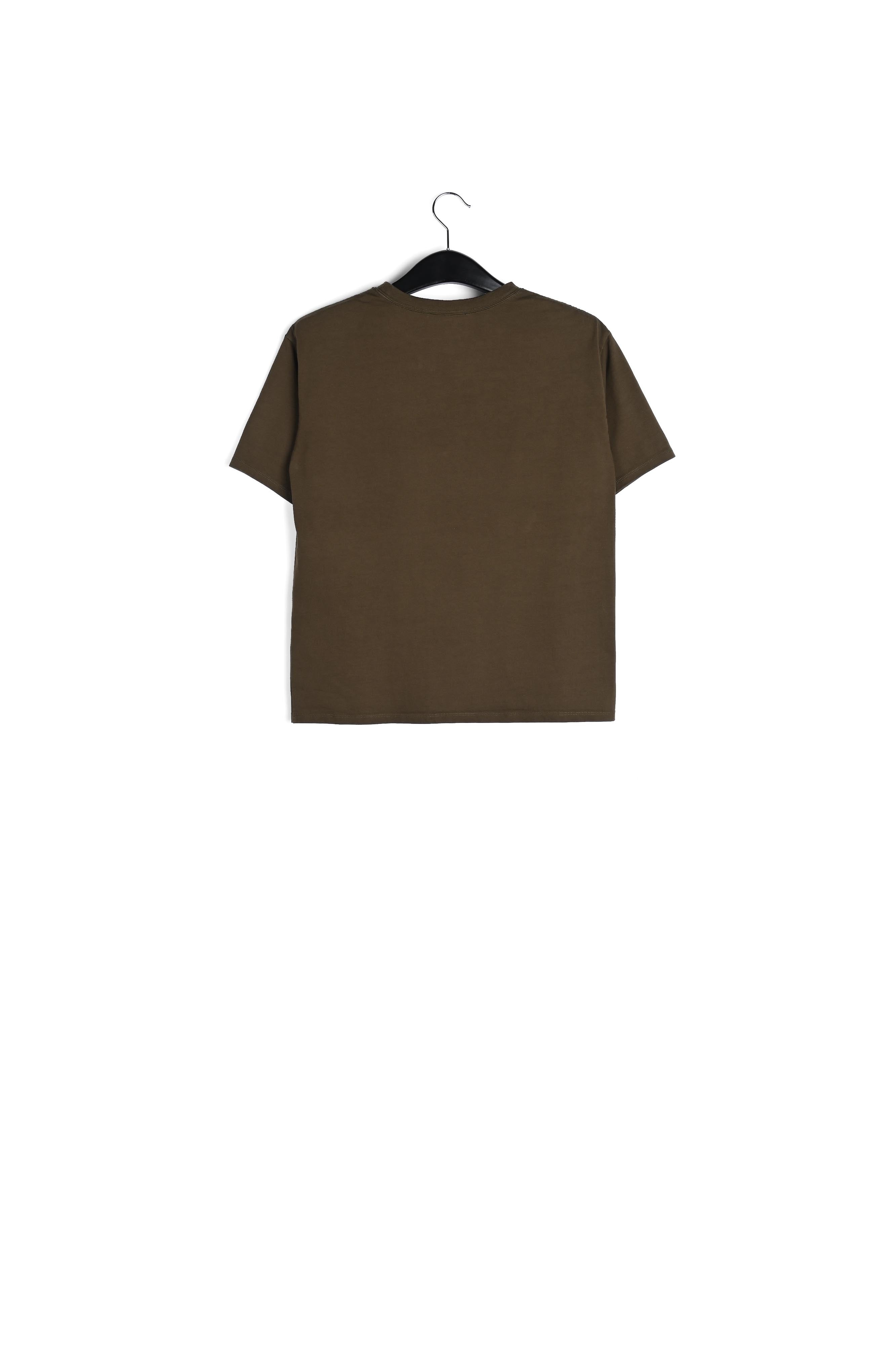 Brown cotton 'Fury' T-shirt RE—SSENTIEL | Essentiel second hand
