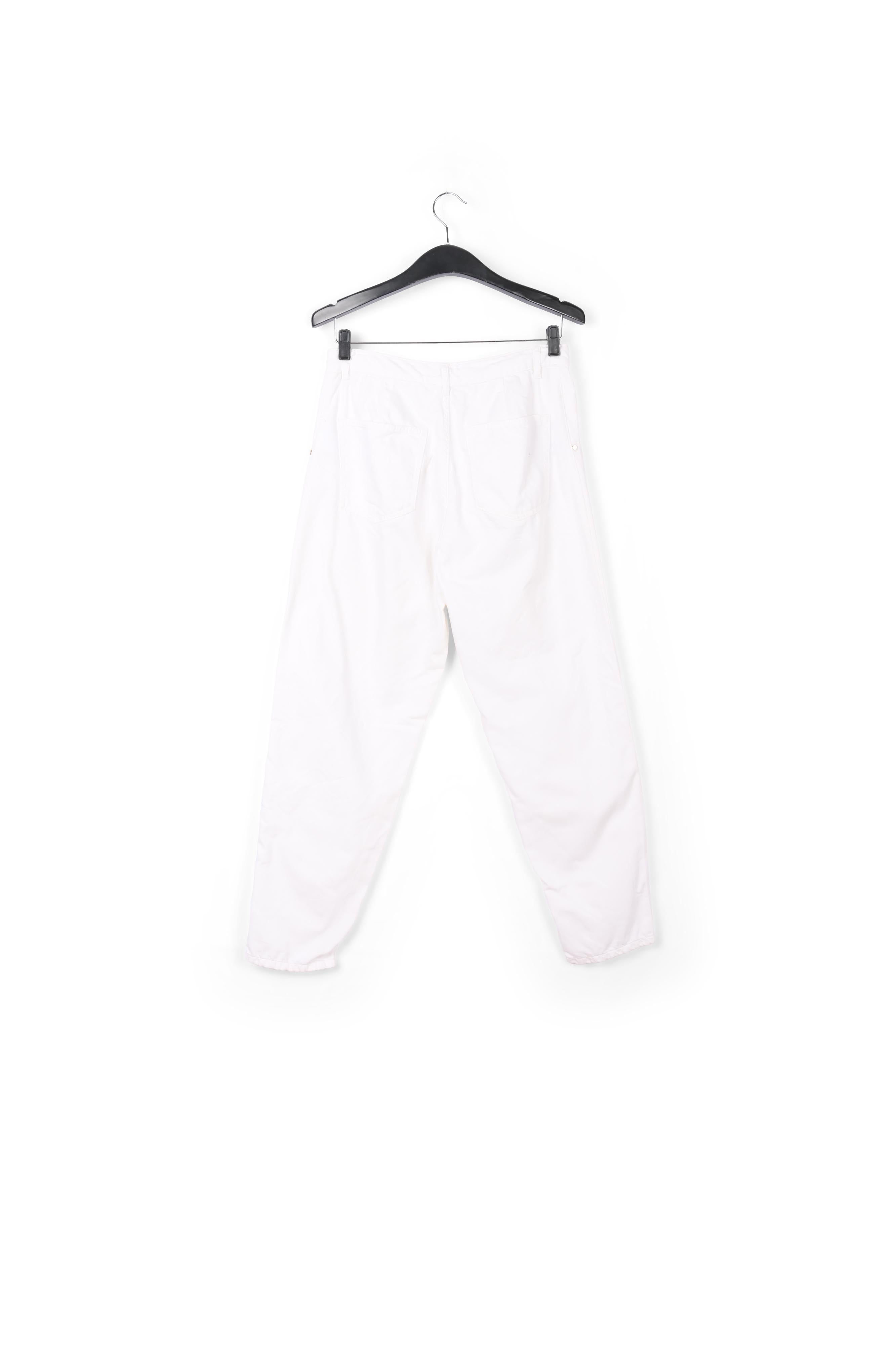 White loose-fit denim pants RE—SSENTIEL | Essentiel second hand