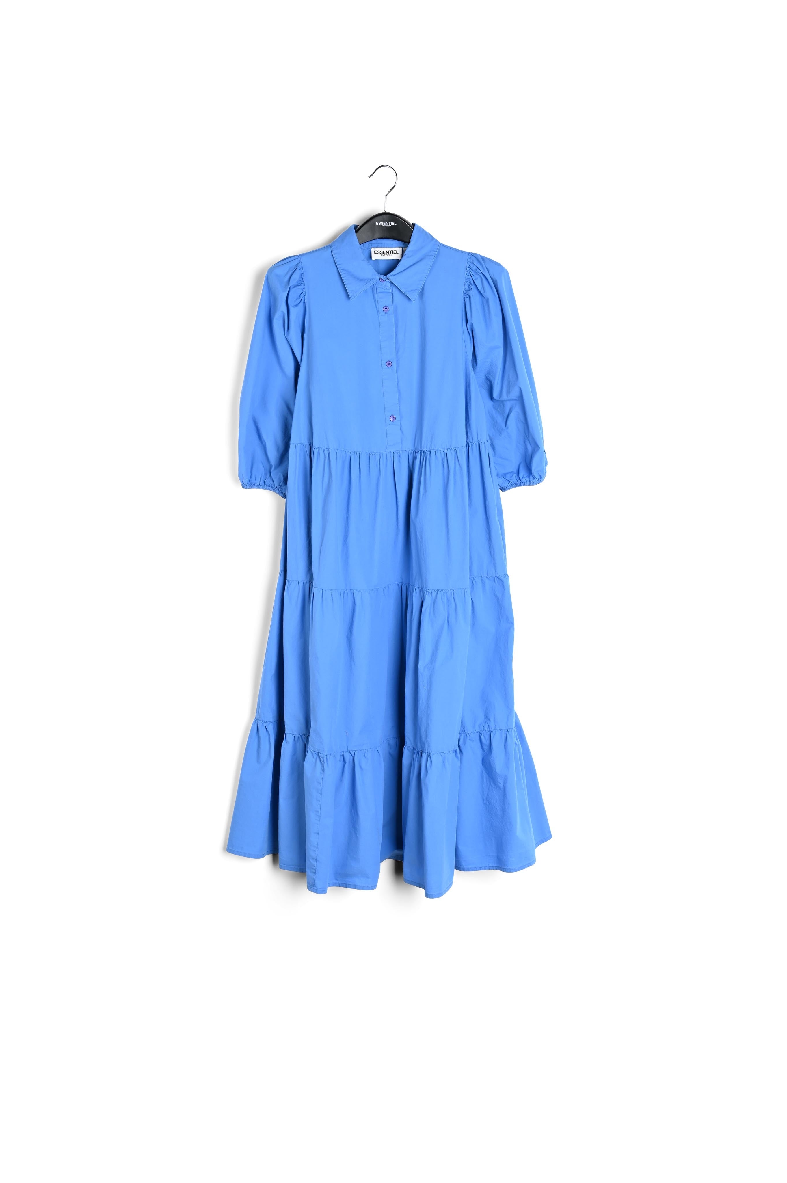 Voluminous light blue A-line shirt dress RE—SSENTIEL | Essentiel second hand