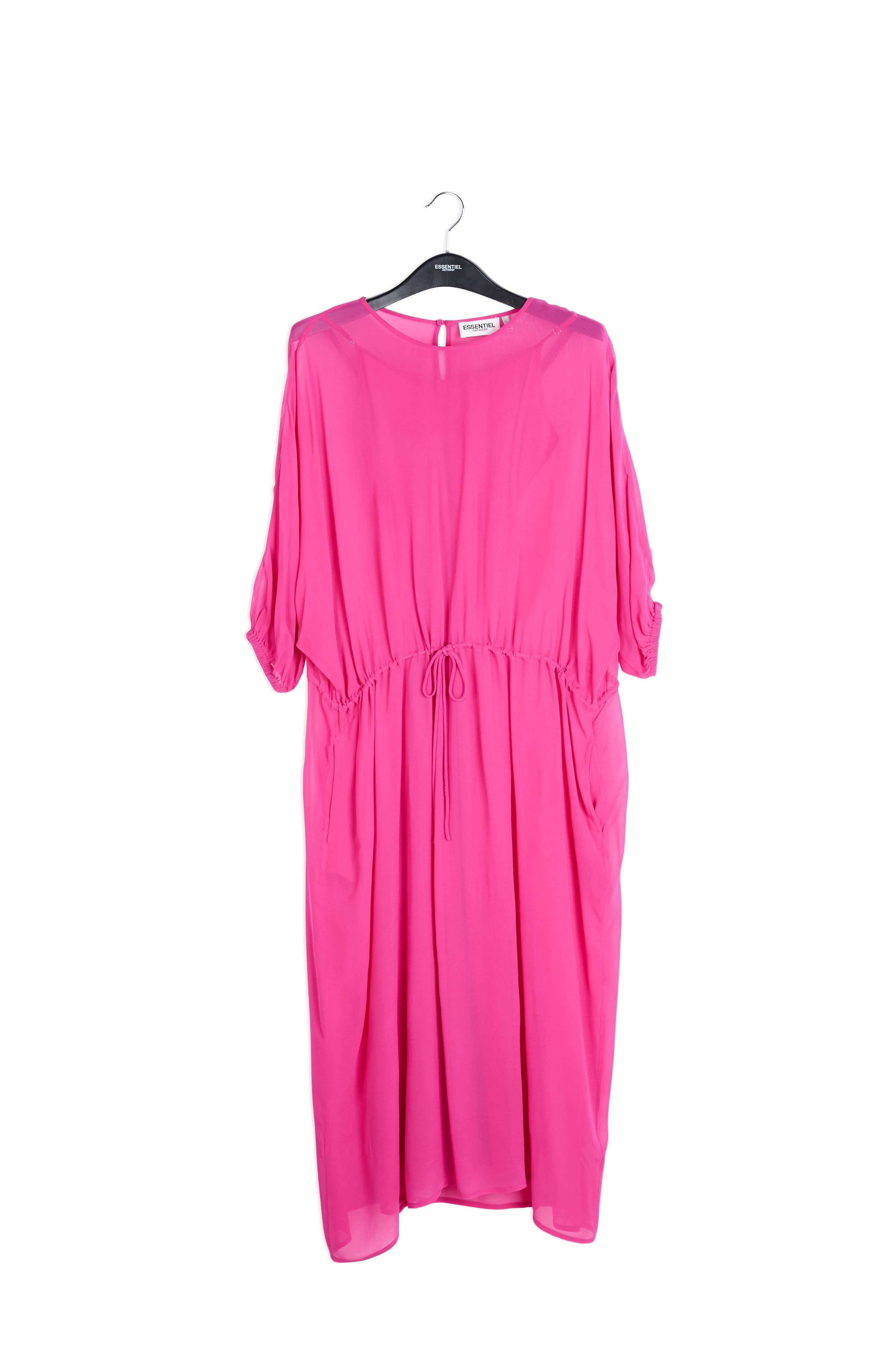 Fuchsia abstract print mini dress RE—SSENTIEL | Essentiel second hand