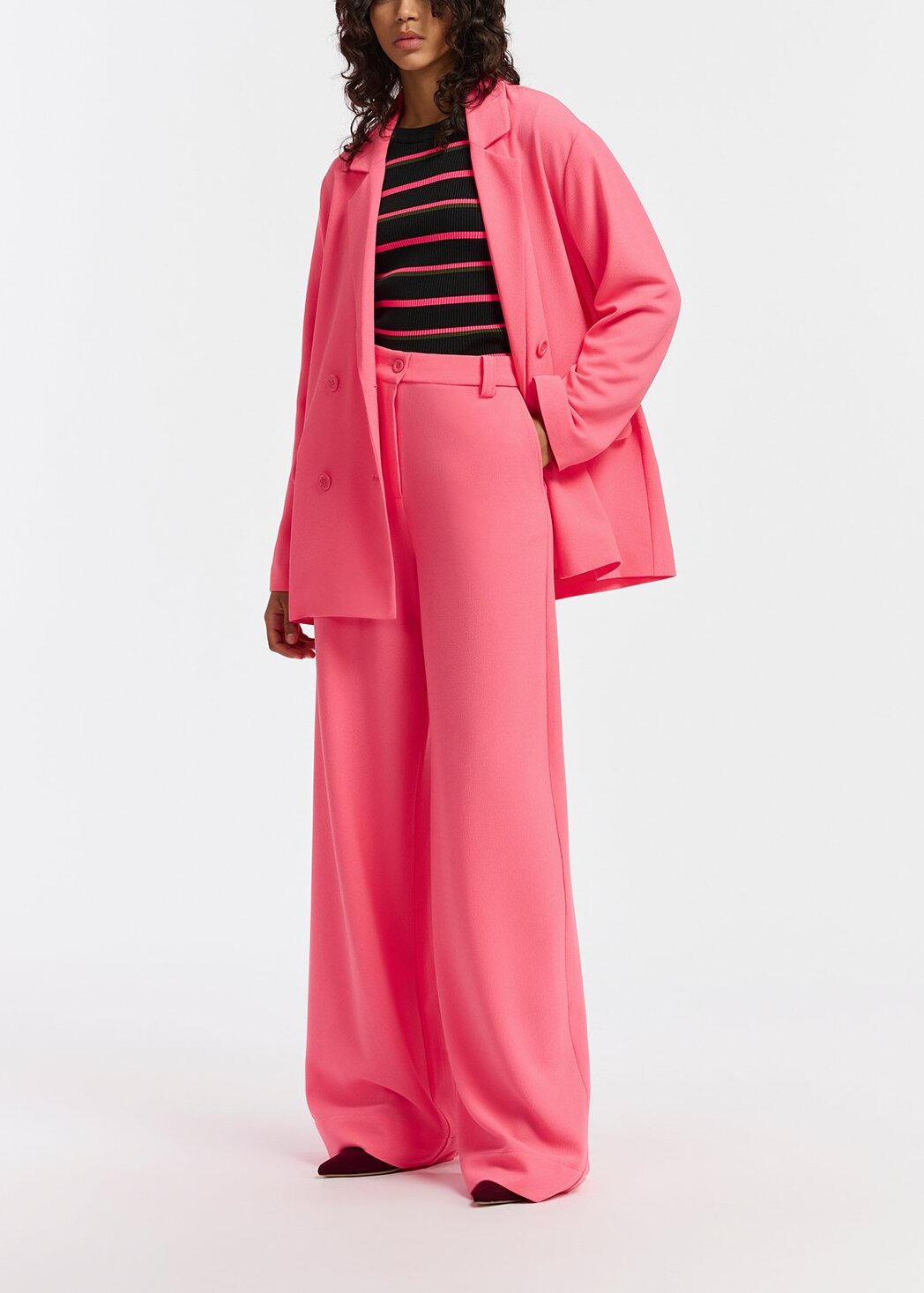 Pink wide-leg pants RE—SSENTIEL | Essentiel second hand