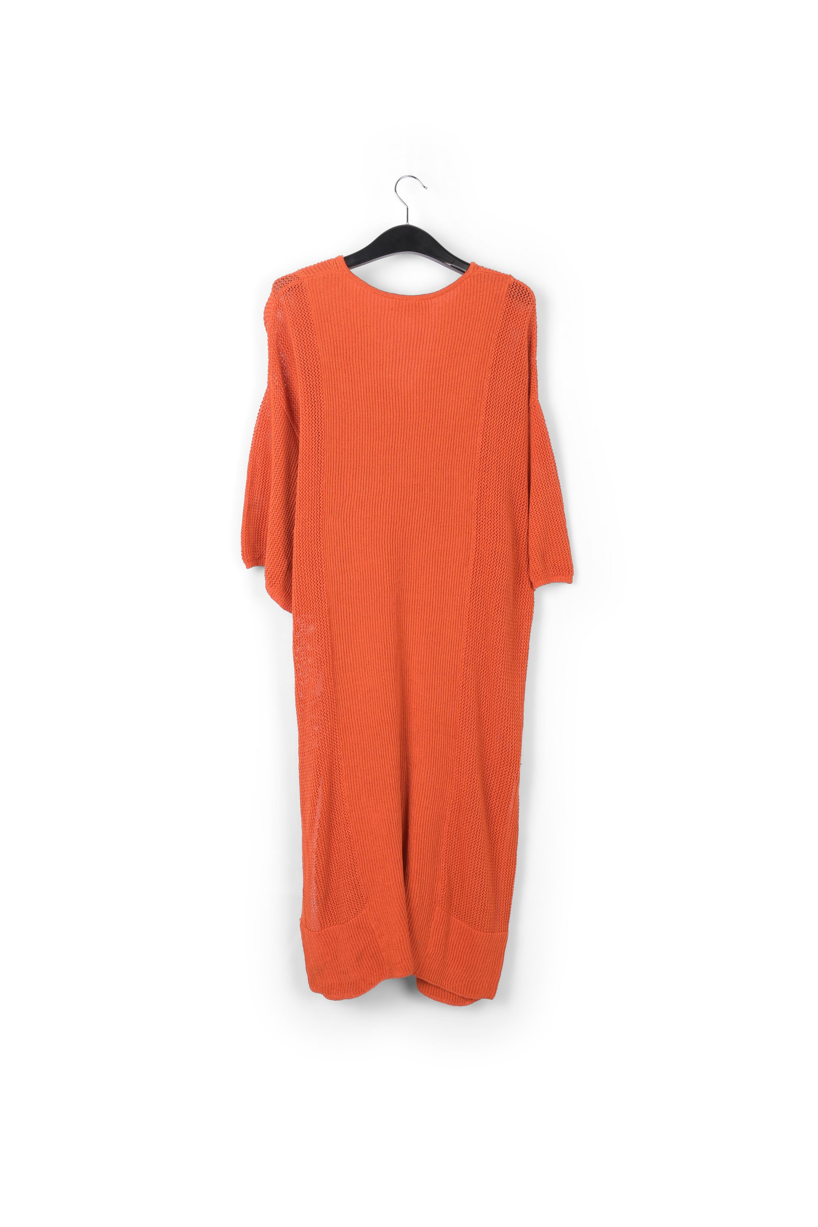 Robe caftan ample en tricot orange RE—SSENTIEL | Essentiel second hand