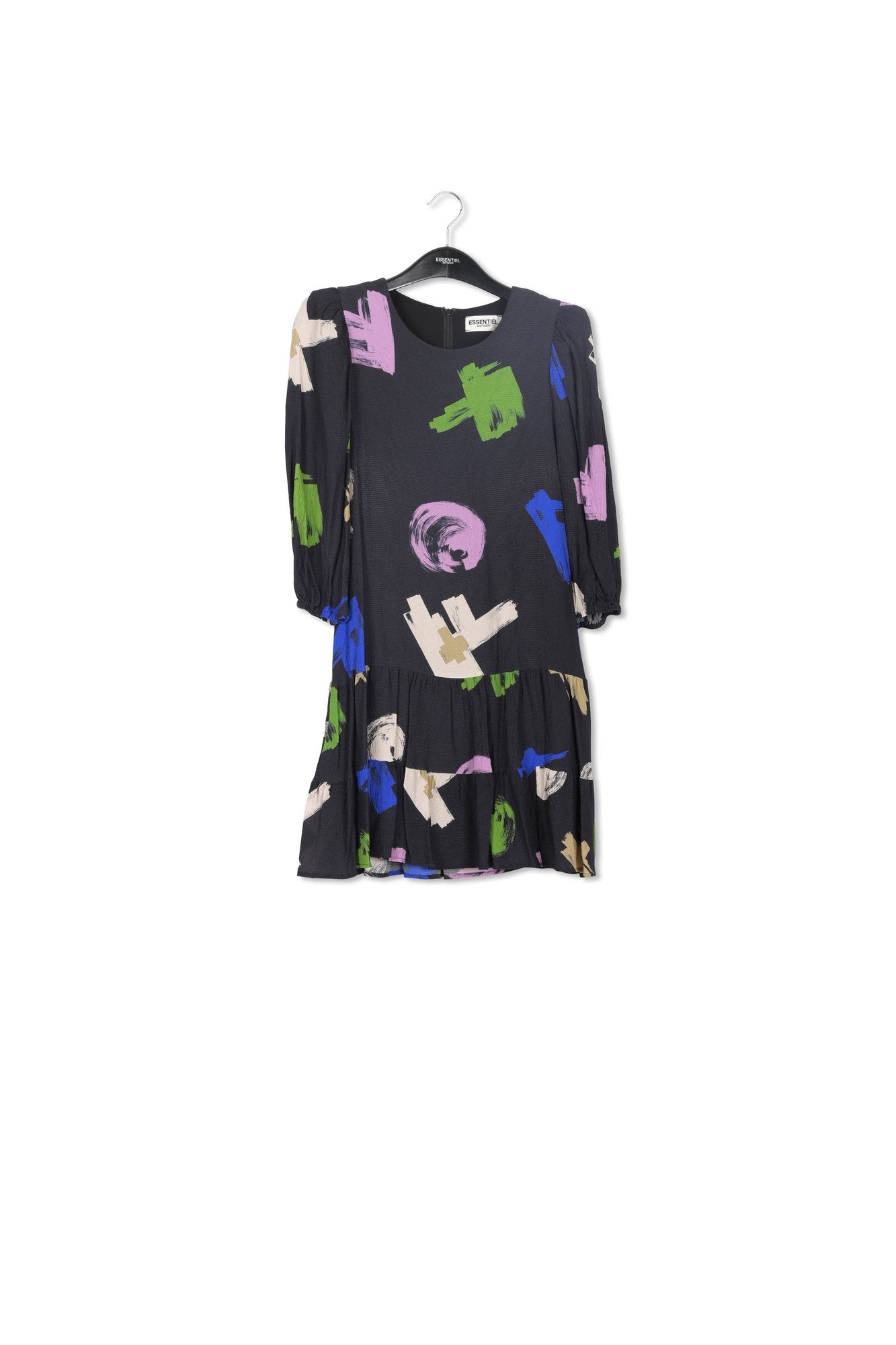 Antioxidant puff sleeve jurk RE—SSENTIEL | Essentiel second hand