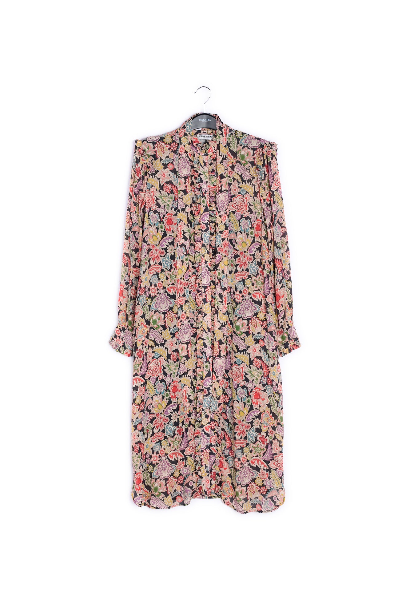 Long mulitcolored shirt dress RE—SSENTIEL | Essentiel second hand