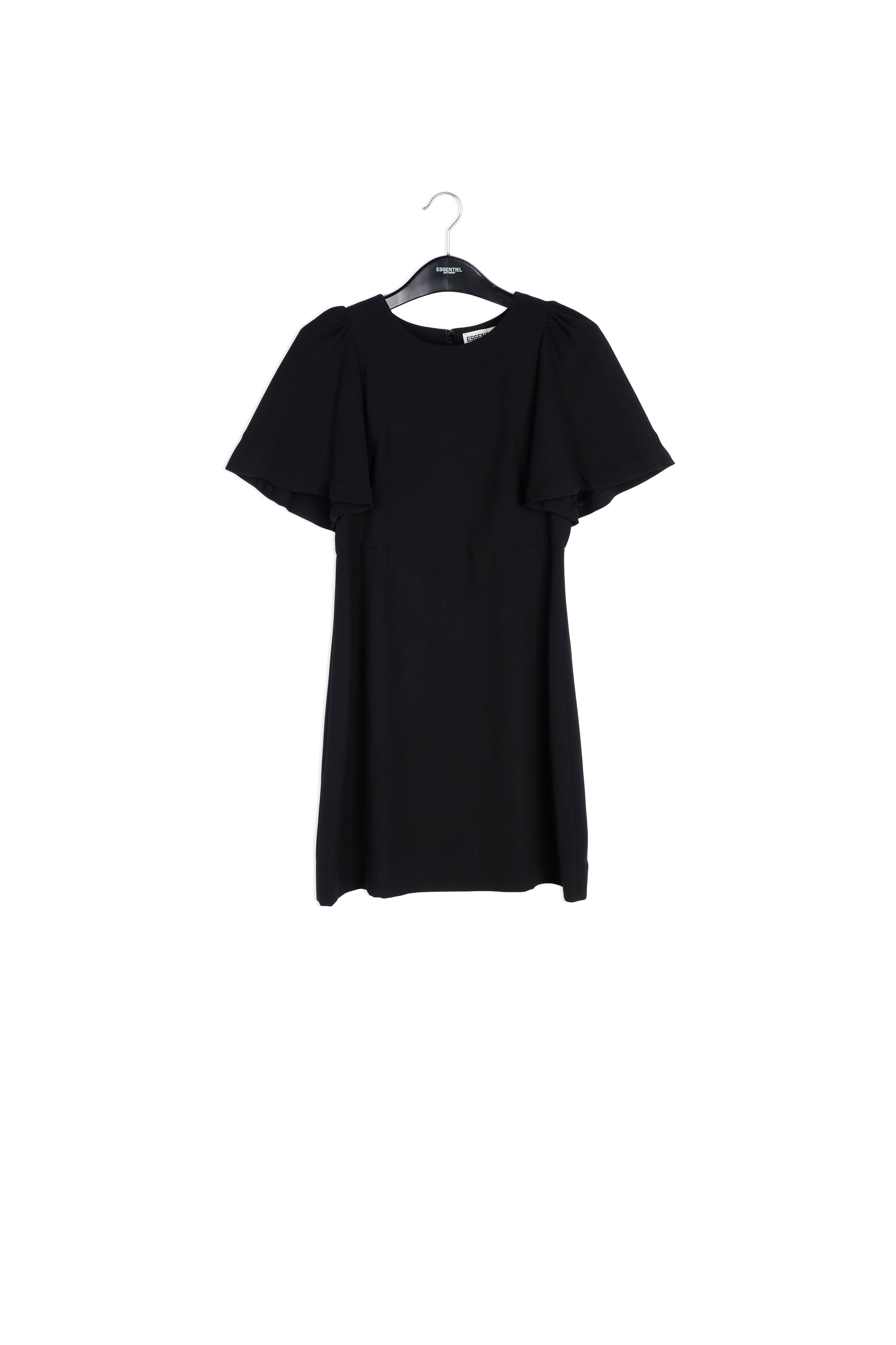 Black short-sleeve dress  RE—SSENTIEL | Essentiel second hand