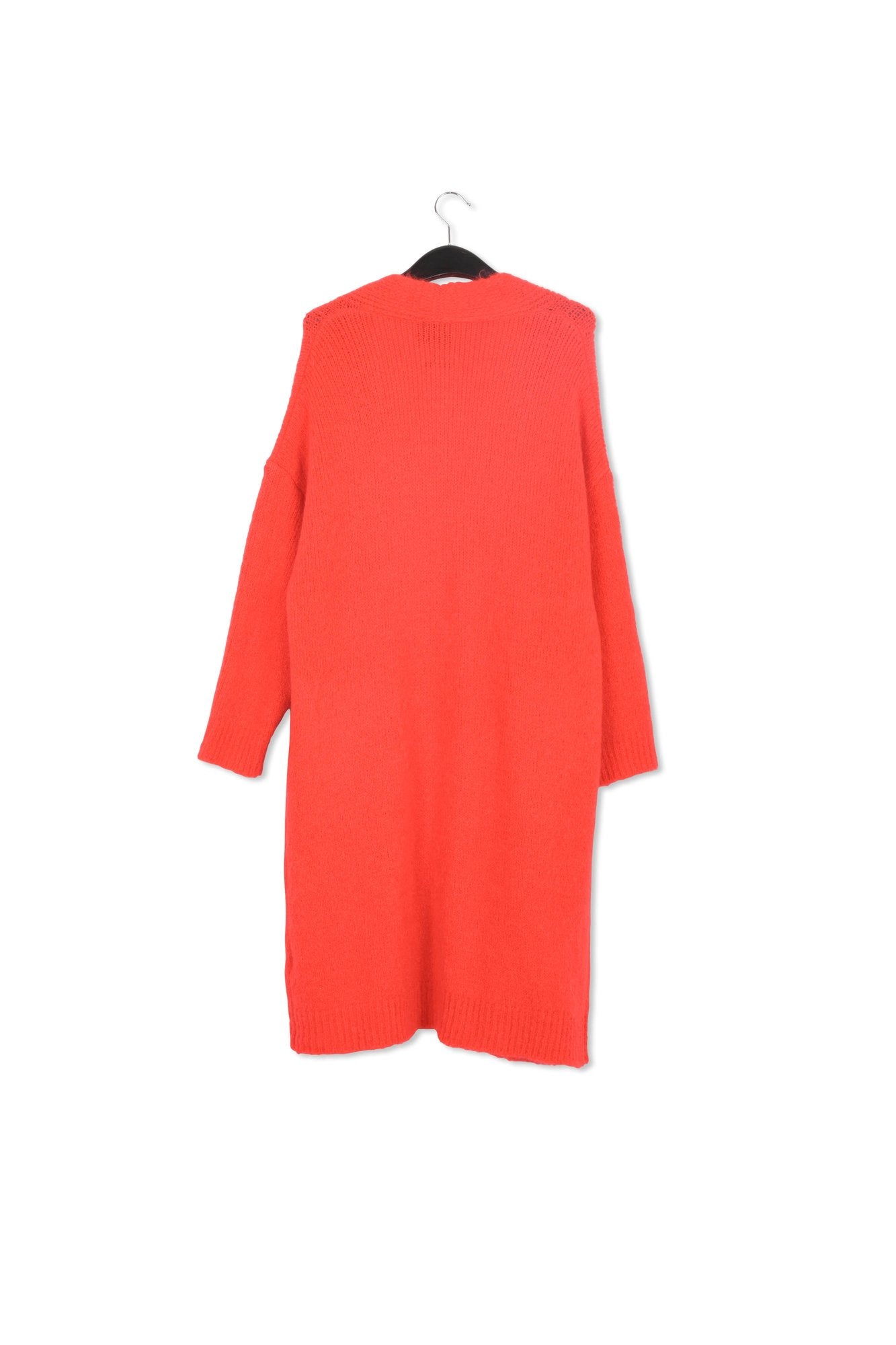 Cardigan midi en mohair mélangé rouge RE—SSENTIEL | Essentiel second hand