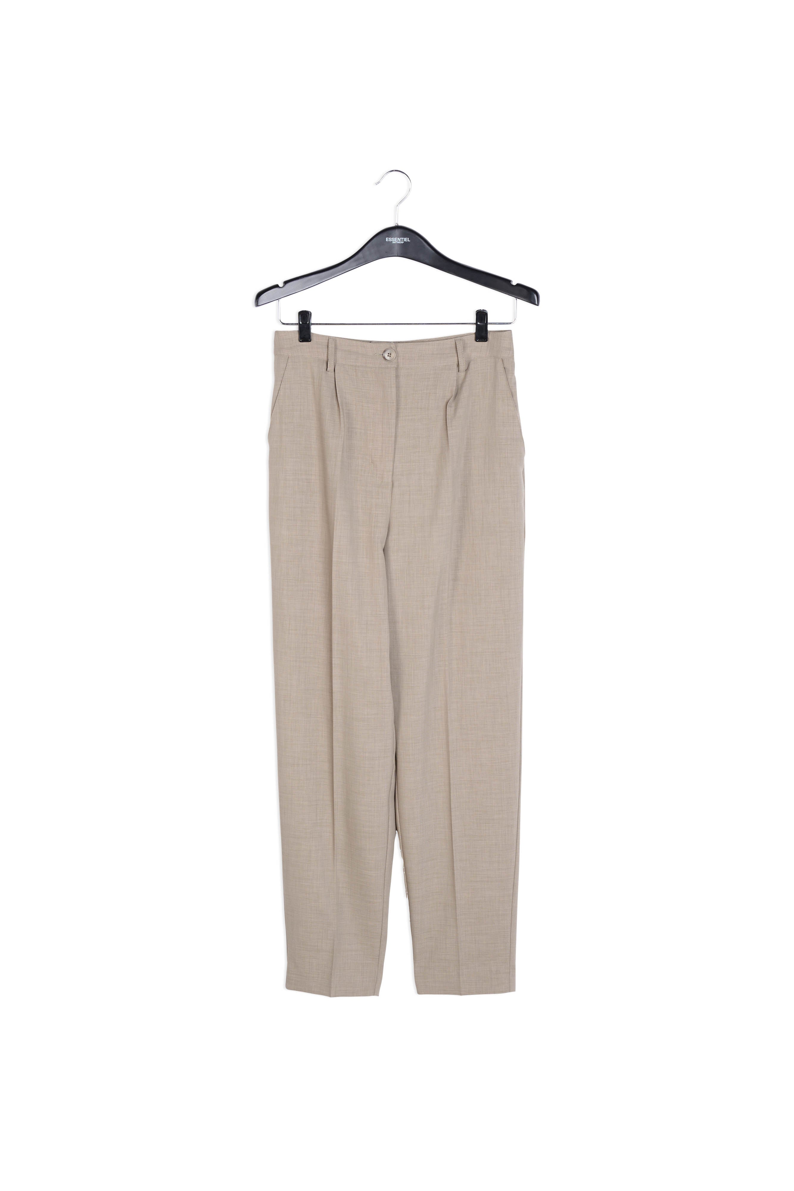 Pantalon kaki aux jambes effilées RE—SSENTIEL | Essentiel second hand