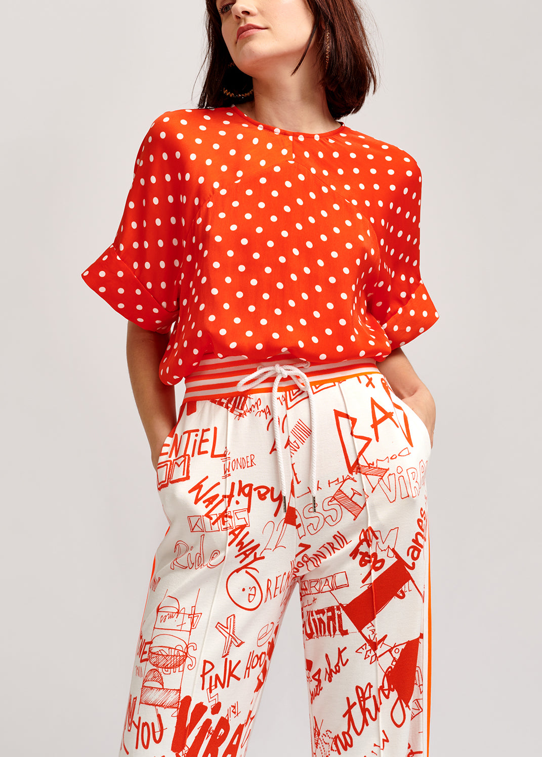 Top rouge à pois RE—SSENTIEL | Essentiel second hand