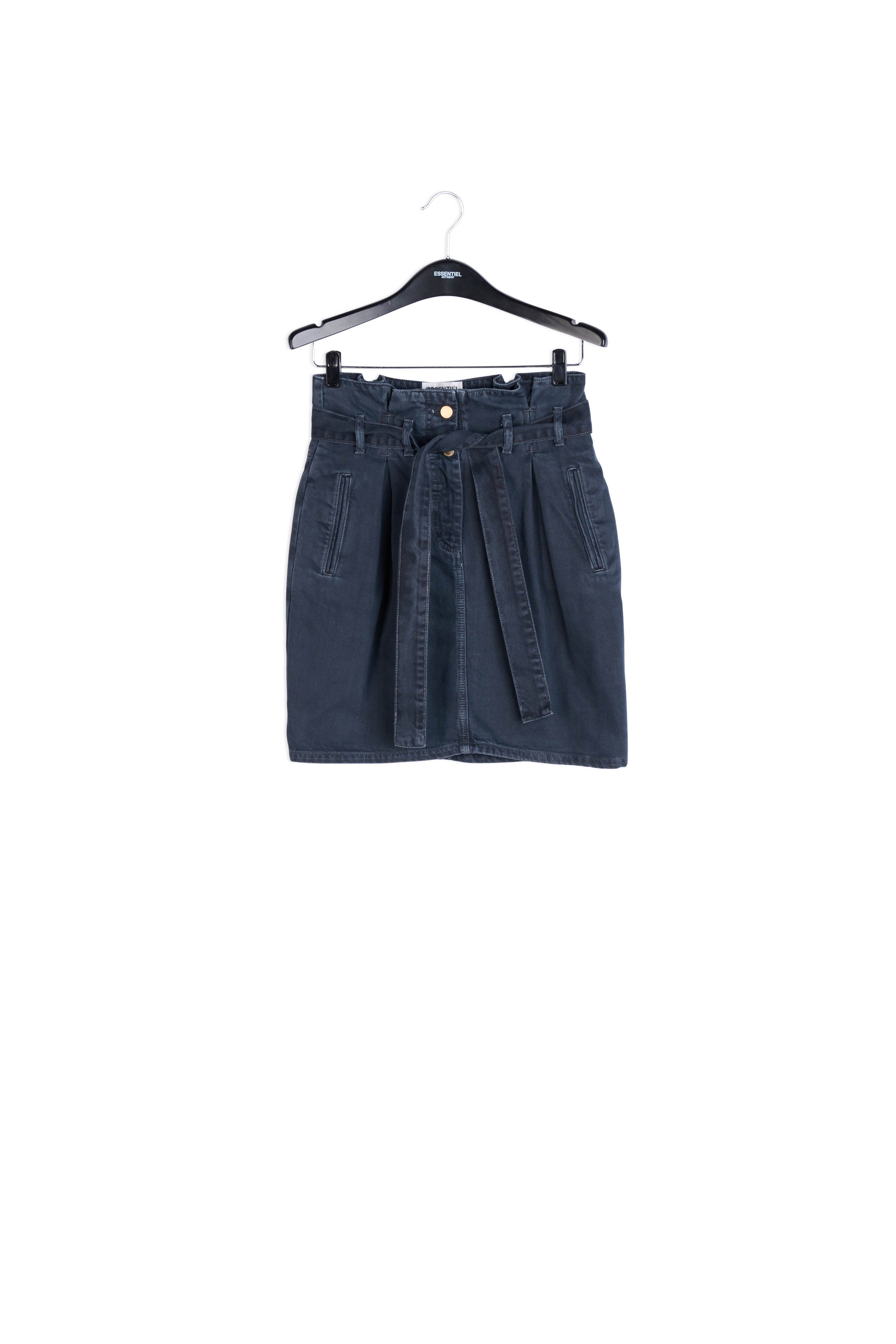 Minijupe noire à taille haute RE—SSENTIEL | Essentiel second hand