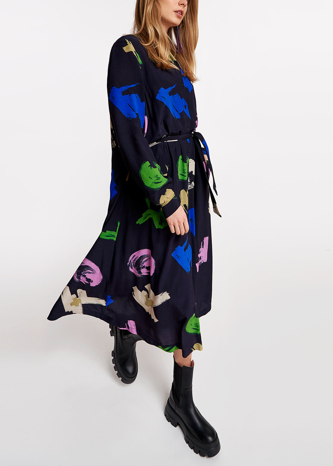 Aspiration wide mididress RE—SSENTIEL | Essentiel second hand