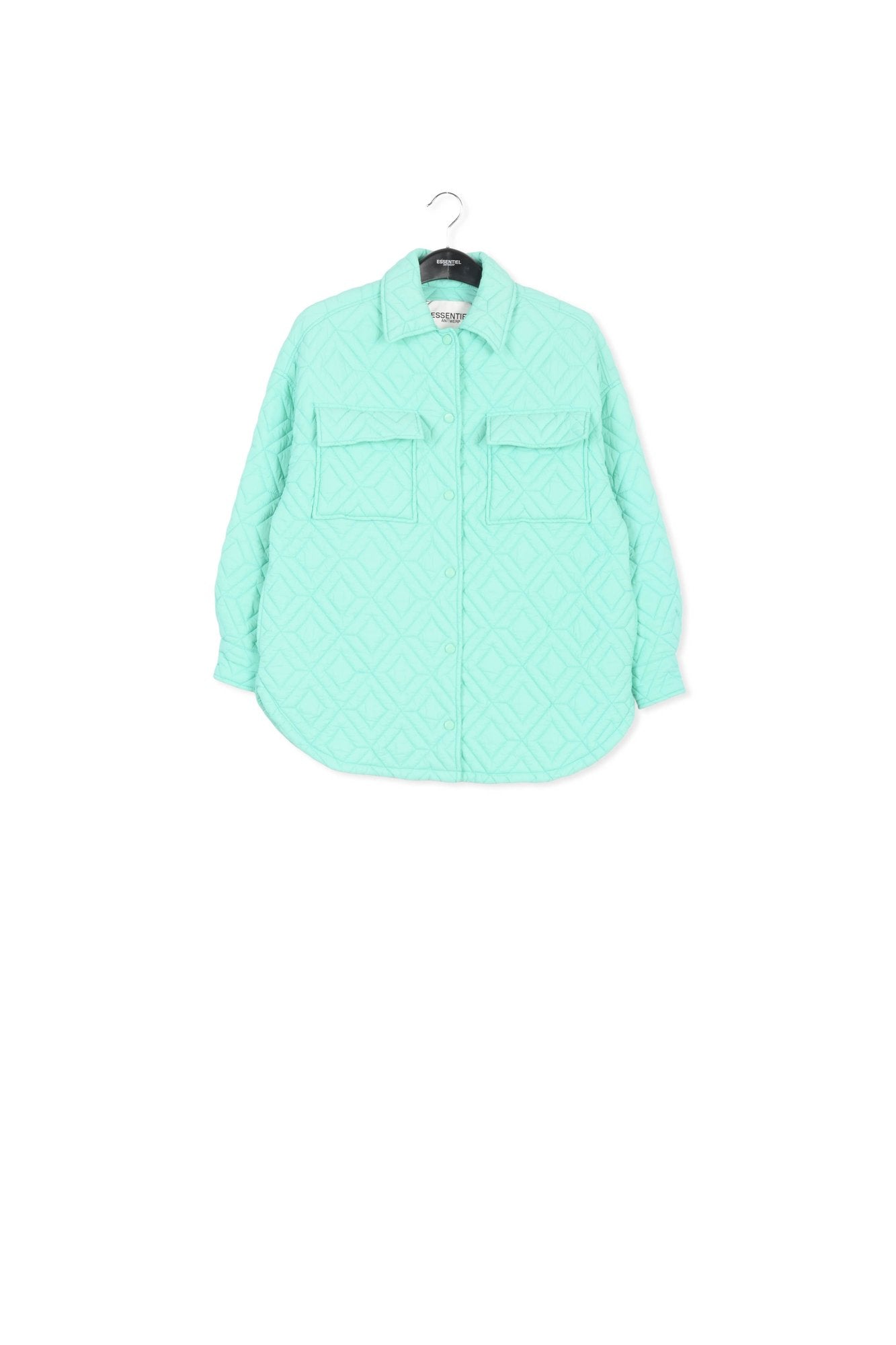 Turquoise quilted jacket RE—SSENTIEL | Essentiel second hand