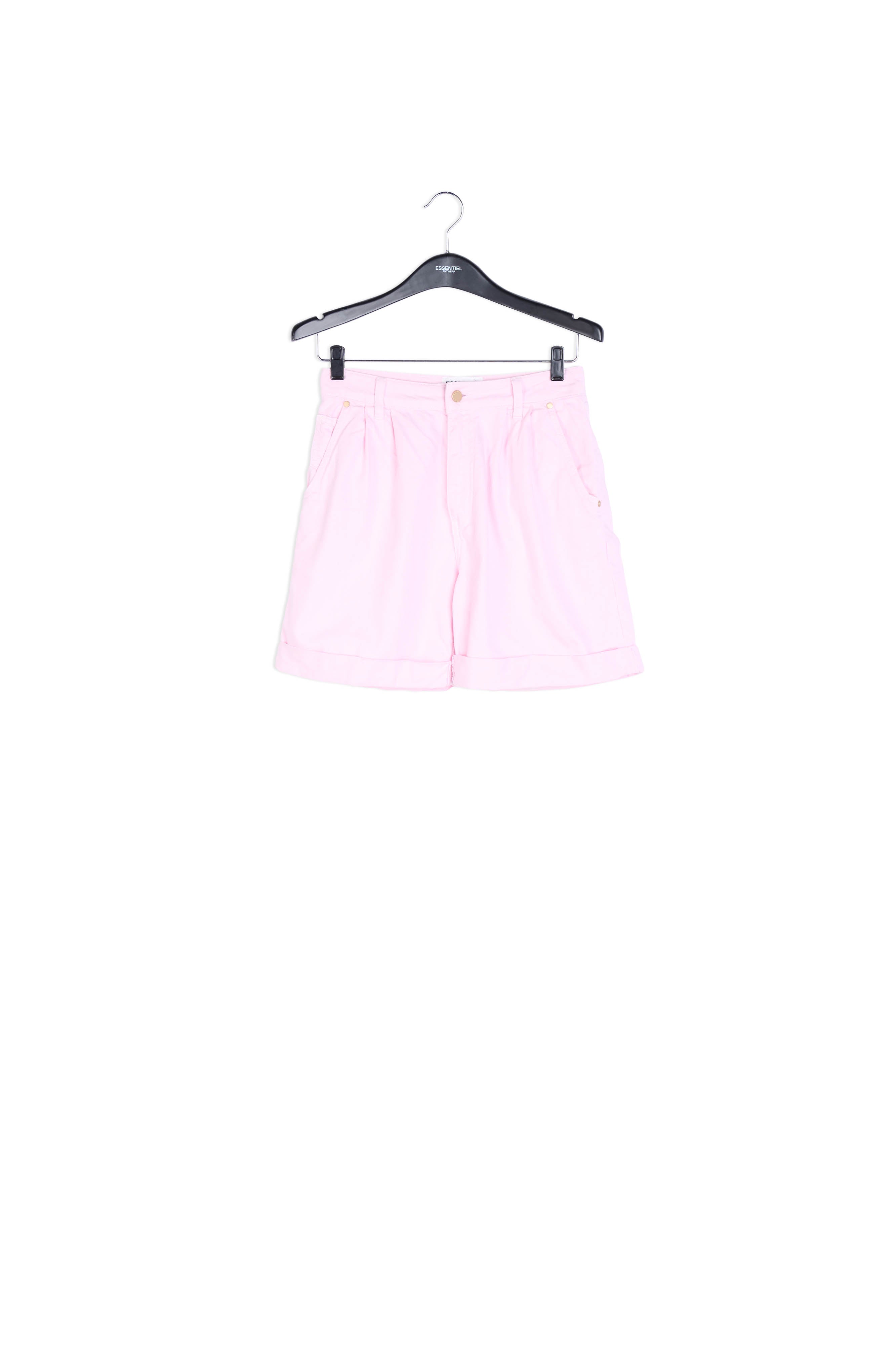 Light pink denim boyfriend shorts RE—SSENTIEL | Essentiel second hand