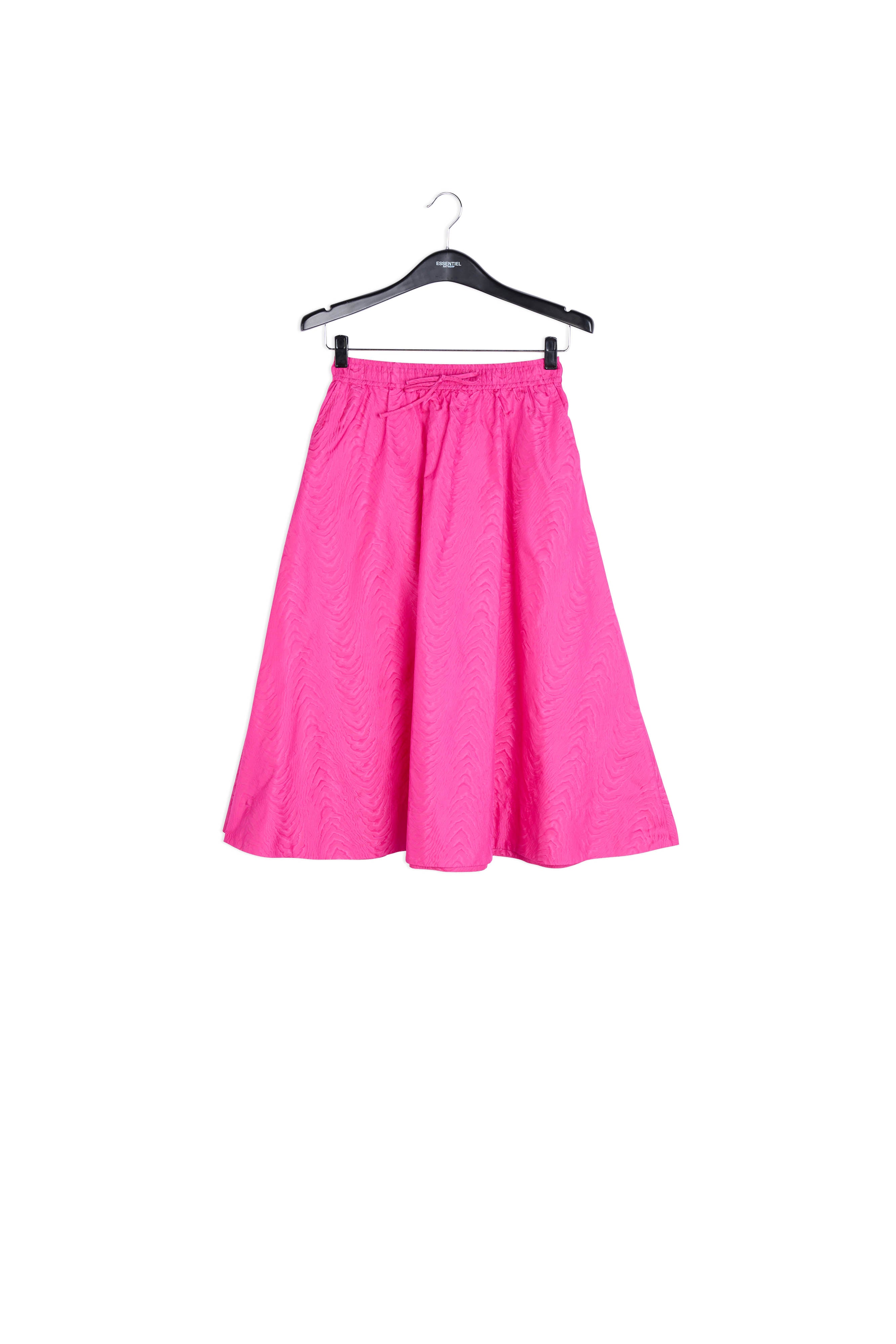 Pink jacquard a-line skirt RE—SSENTIEL | Essentiel second hand