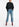 Blauwe 7/8ste jeans met hoge taille en wijdere pijpen Faume - seconde main