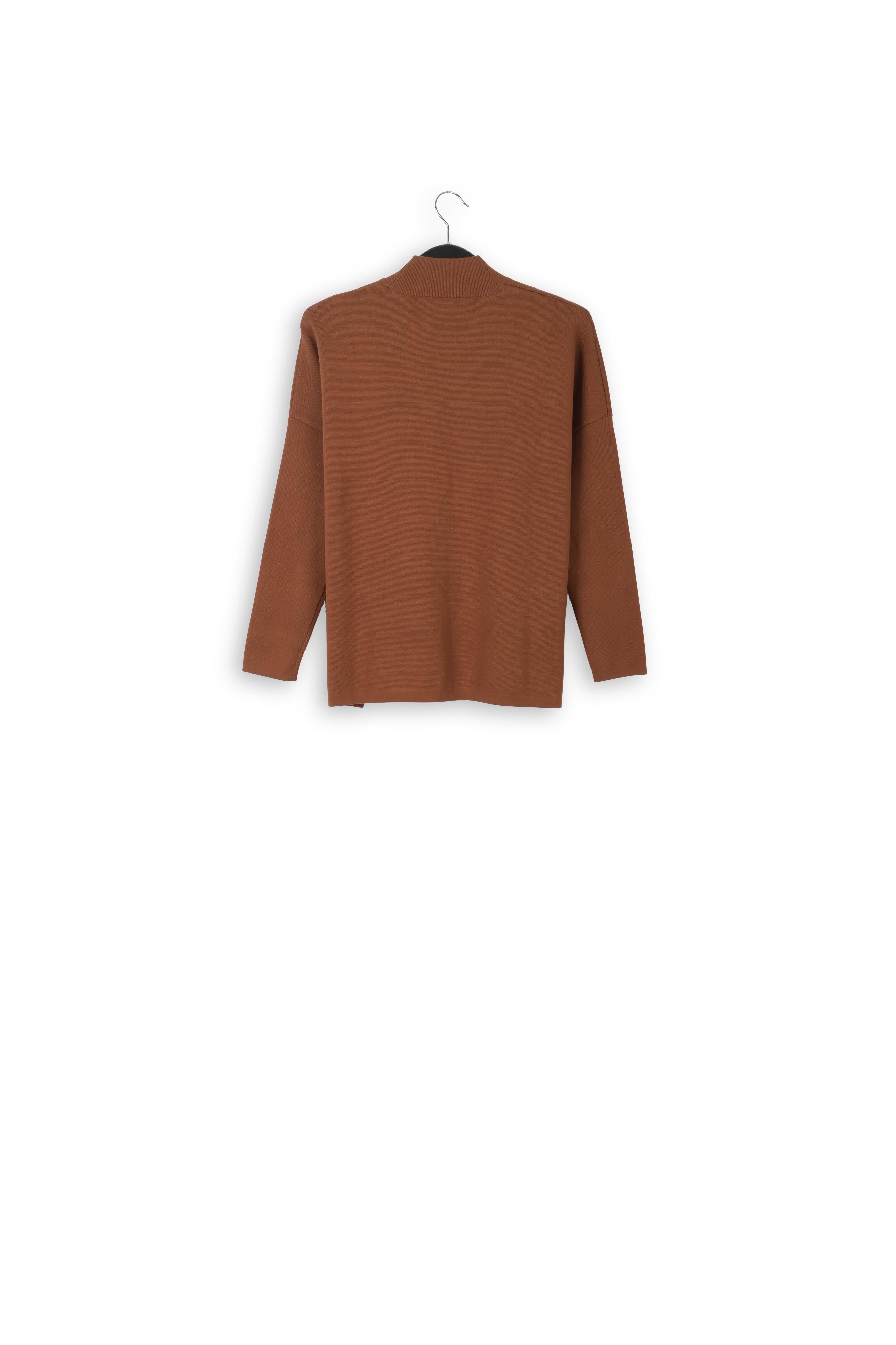 Pull brun à col roulé RE—SSENTIEL | Essentiel second hand