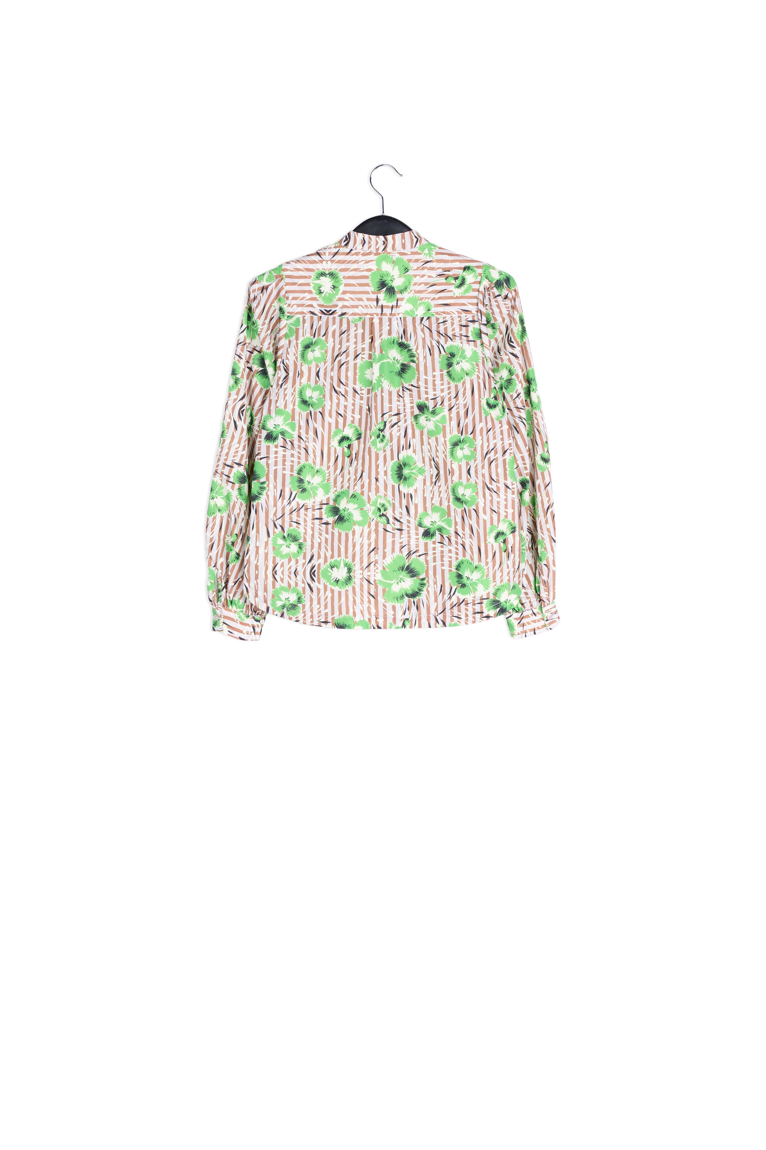 Groene top met pofmouwen RE—SSENTIEL | Essentiel second hand
