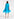 Blauwe mini-jurk met volants Faume - seconde main