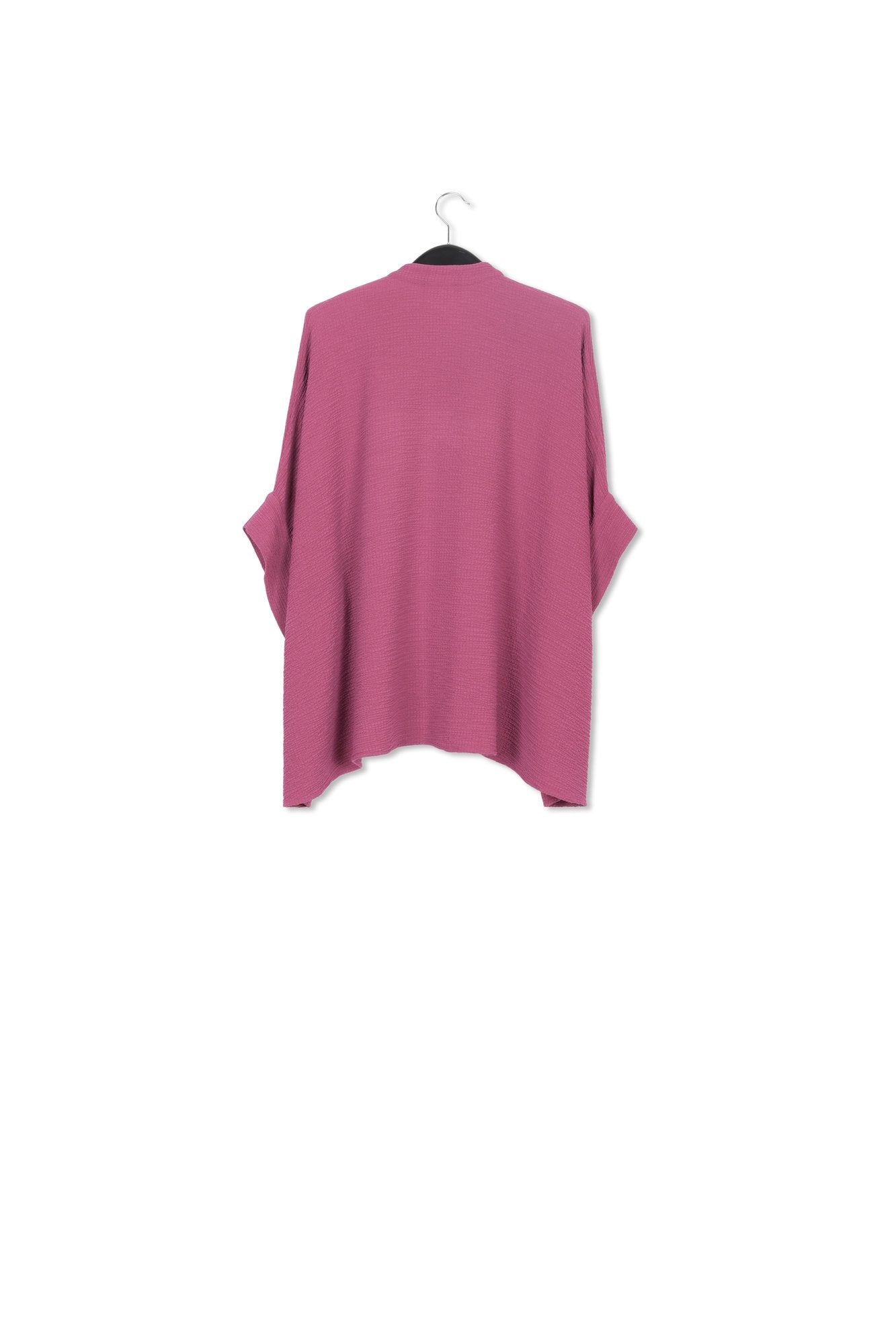 Chemise carrée en cloqué pourpre RE—SSENTIEL | Essentiel second hand