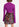 Purple slim-fit knit sweater with trumpet sleeves Faume - seconde main