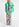 Turquoise gewatteerd vest Faume - seconde main