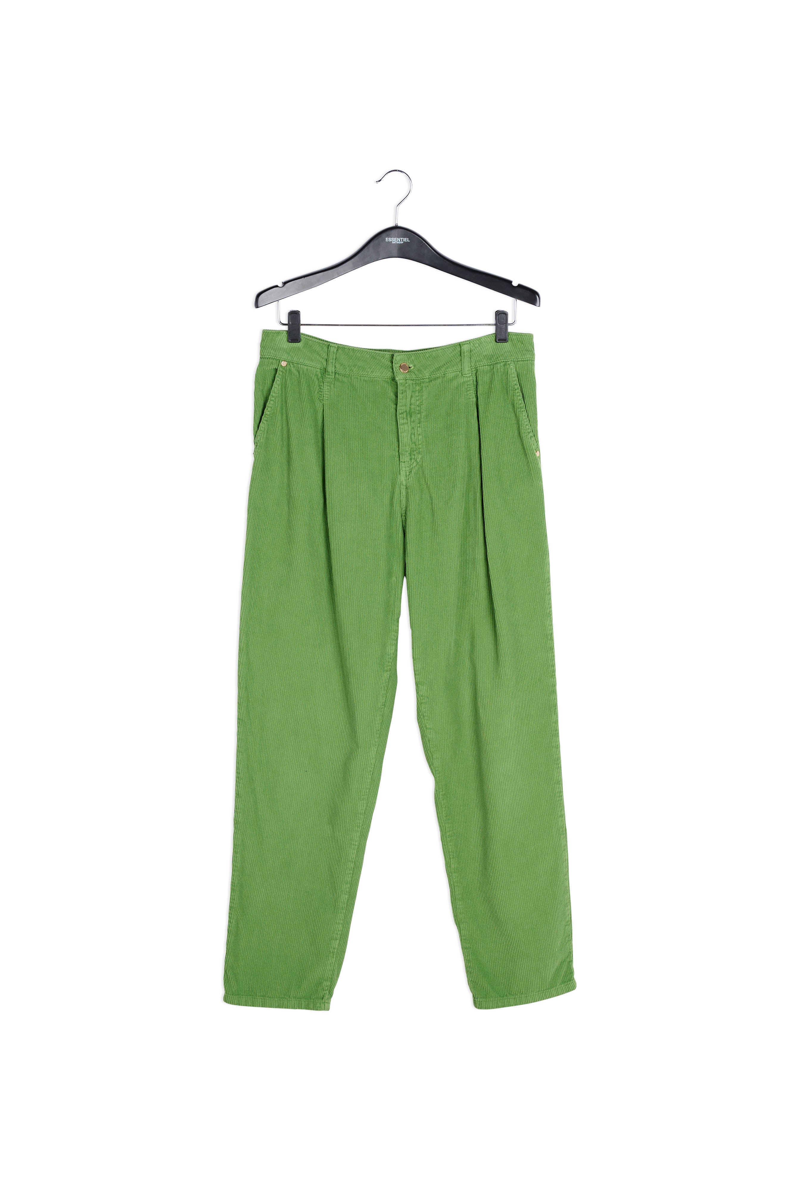Off-white cotton-corduroy pants RE—SSENTIEL | Essentiel second hand