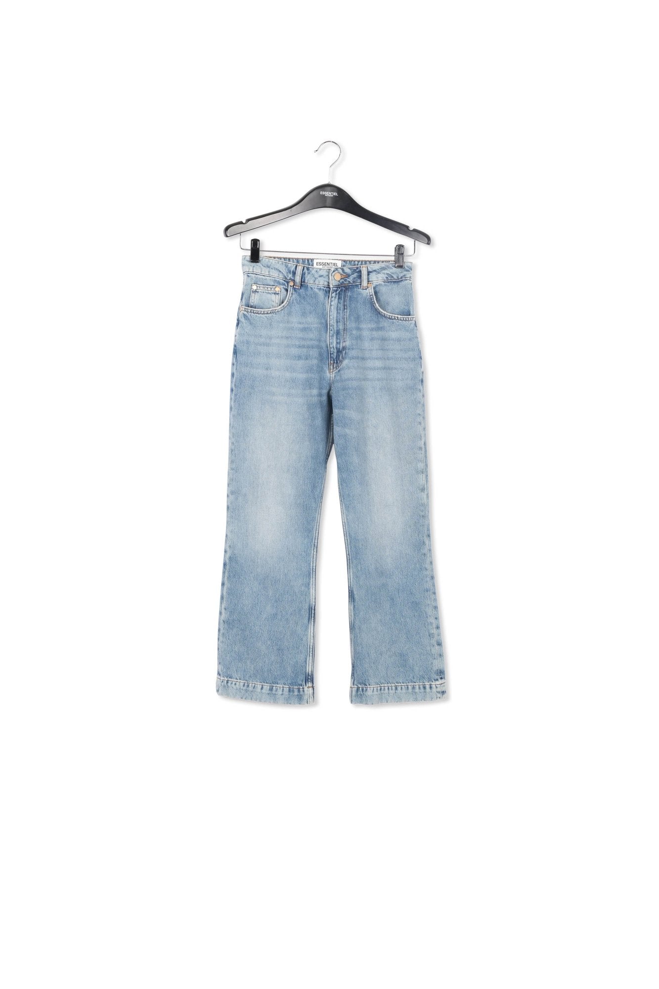 Blauwe jeans met hoge taille RE—SSENTIEL | Essentiel second hand