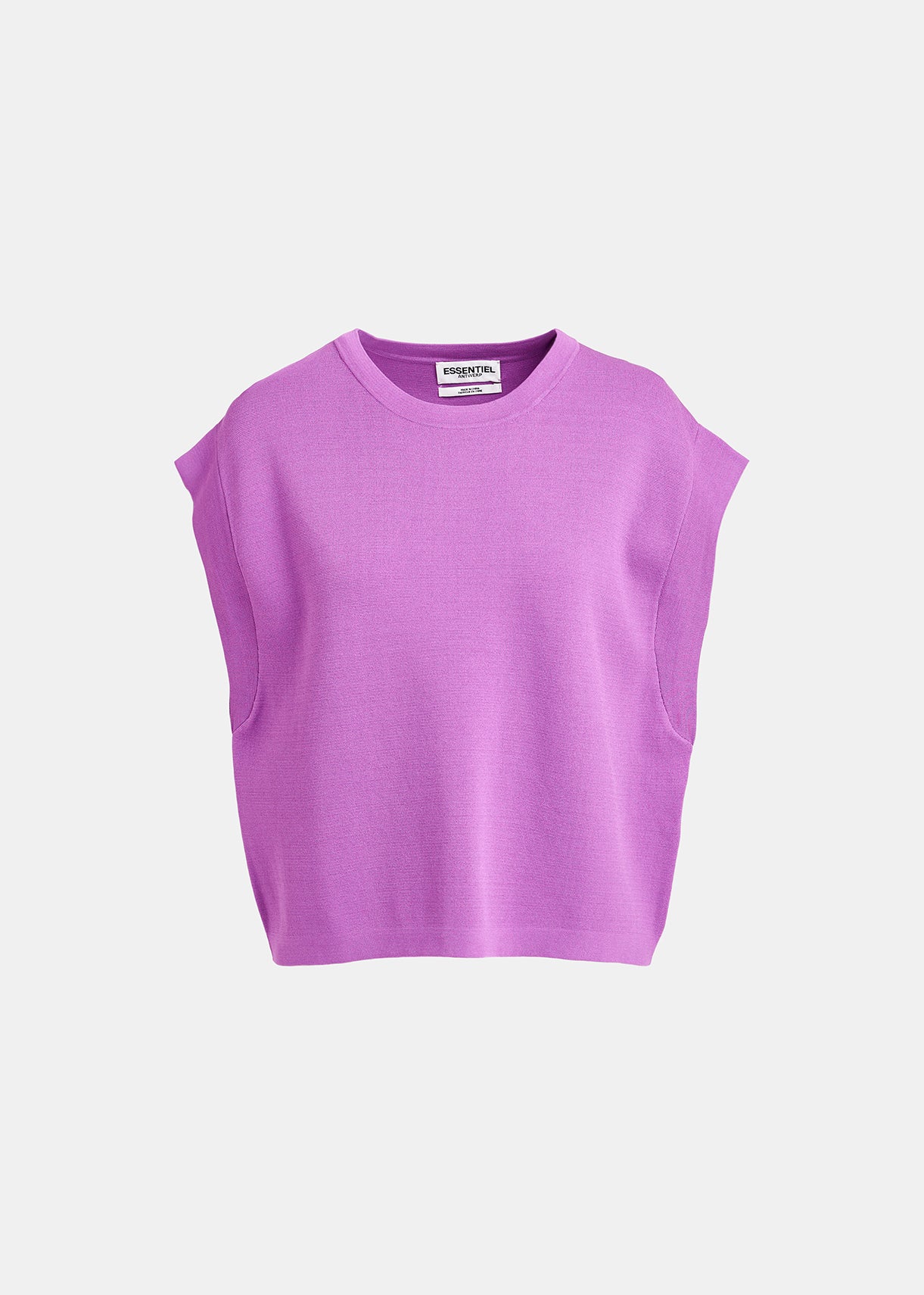 Pull sans manches en tricot violet RE—SSENTIEL | Essentiel second hand