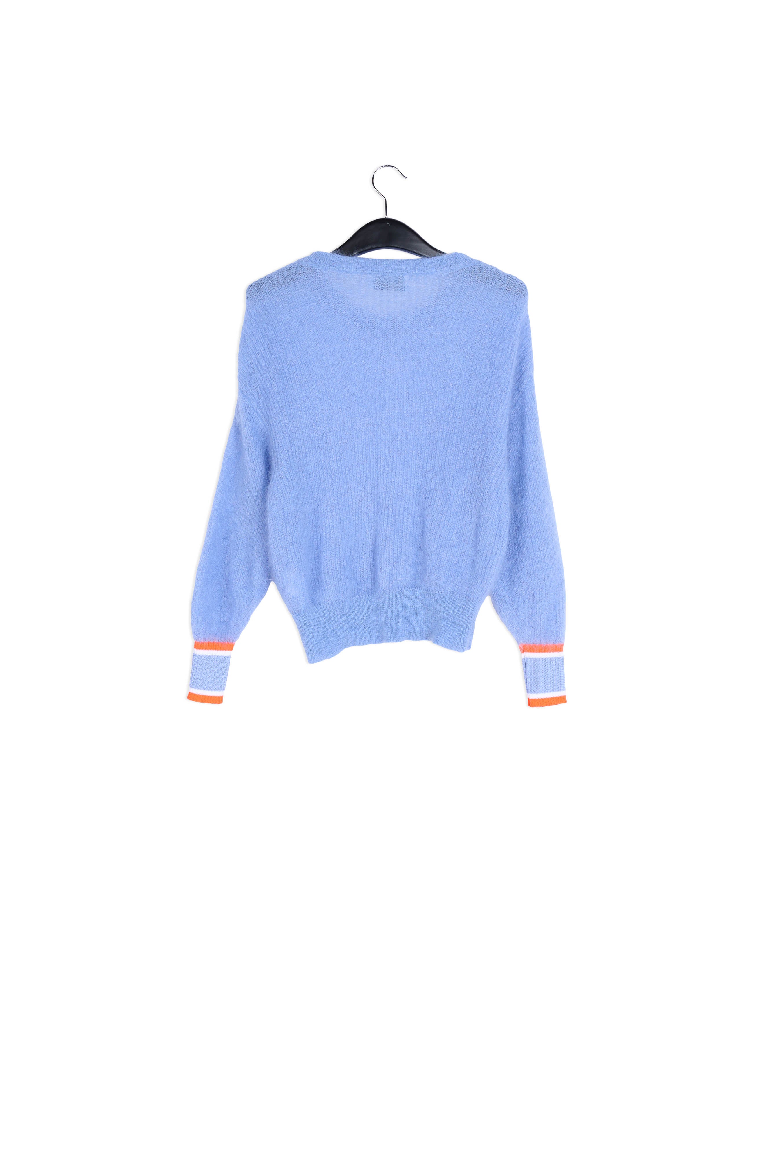 Blue mohair and wool blend sweater RE—SSENTIEL | Essentiel second hand