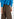 Brown wide-leg pants with black and blue check motif Faume - seconde main
