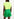 Short treillis en denim vert Faume - seconde main
