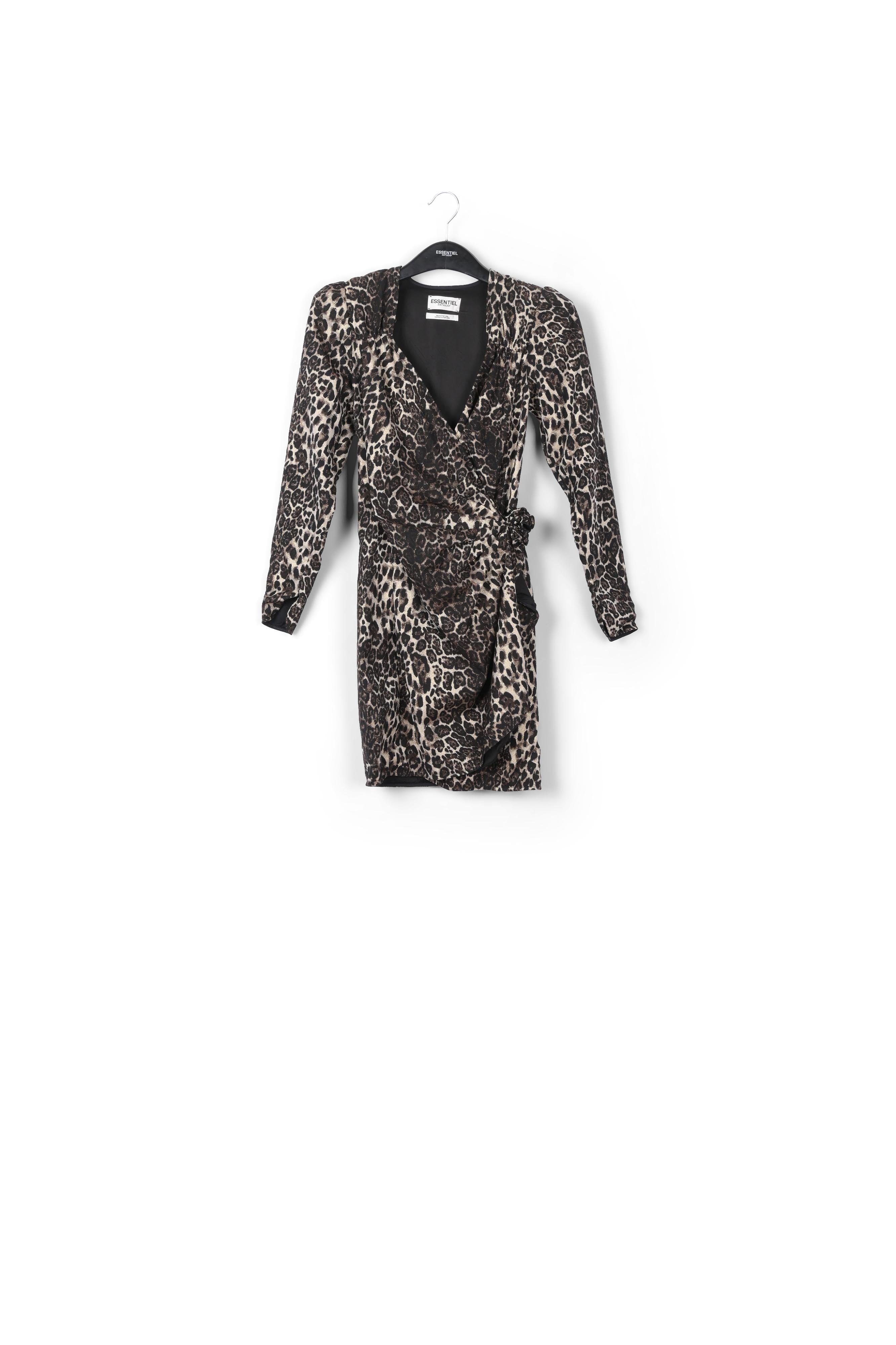 Mini robe asymétrique à imprimé léopard RE—SSENTIEL | Essentiel second hand