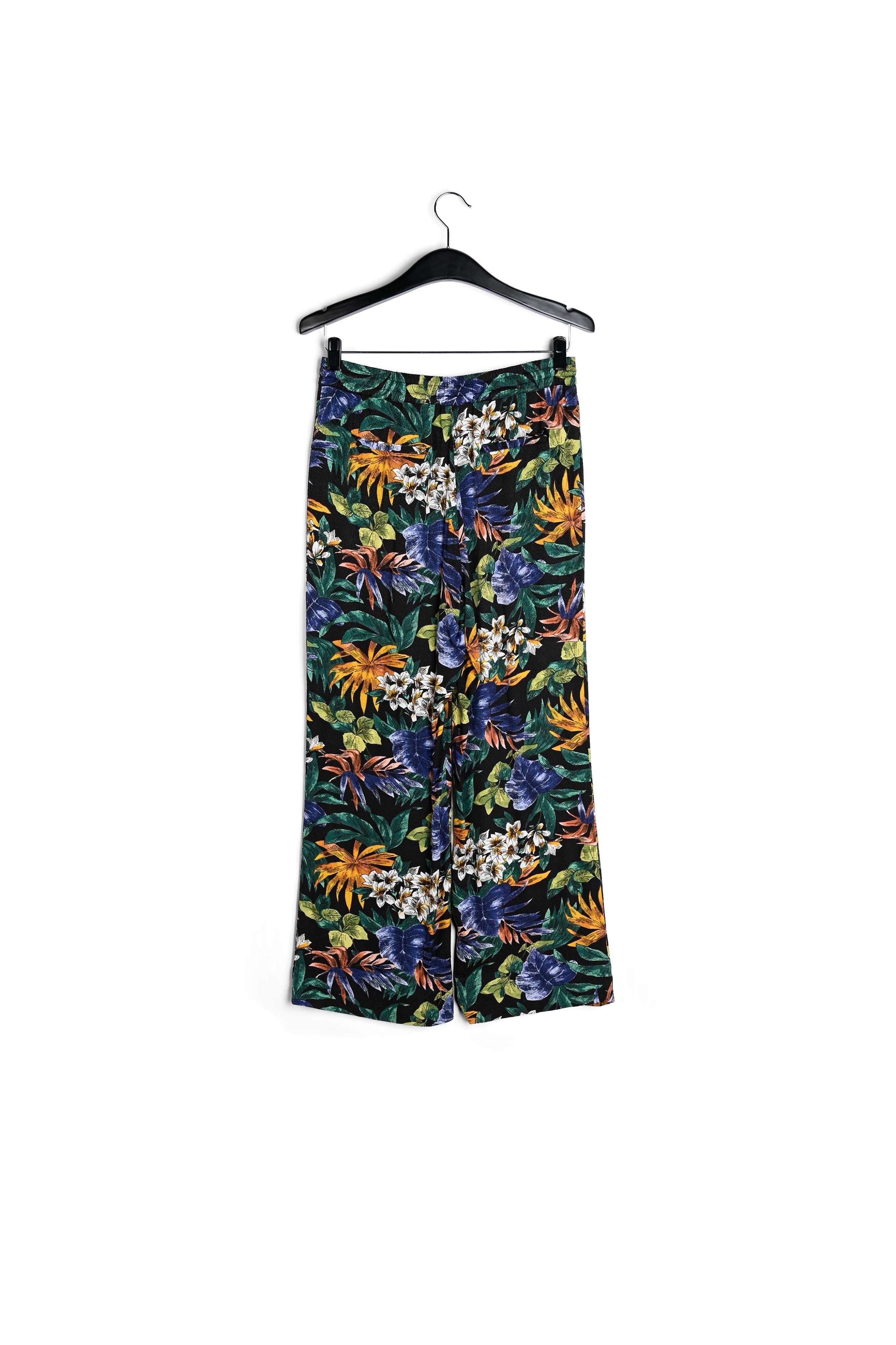 Wijde broek met kleurrijke bloemenprint RE—SSENTIEL | Essentiel second hand