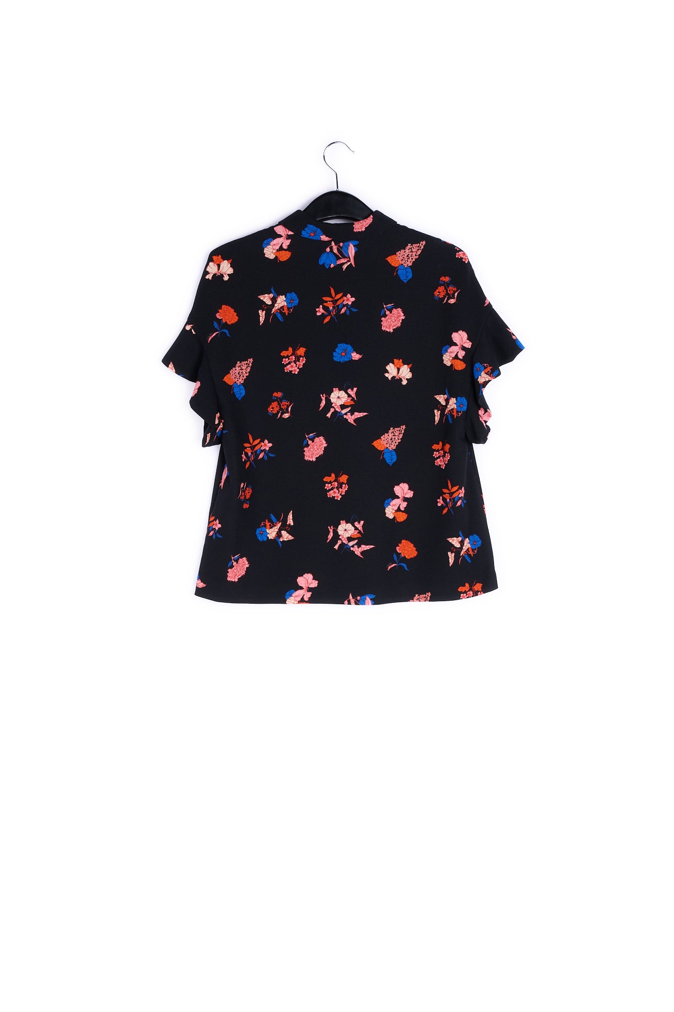 White short sleeve top with ruffles RE—SSENTIEL | Essentiel second hand