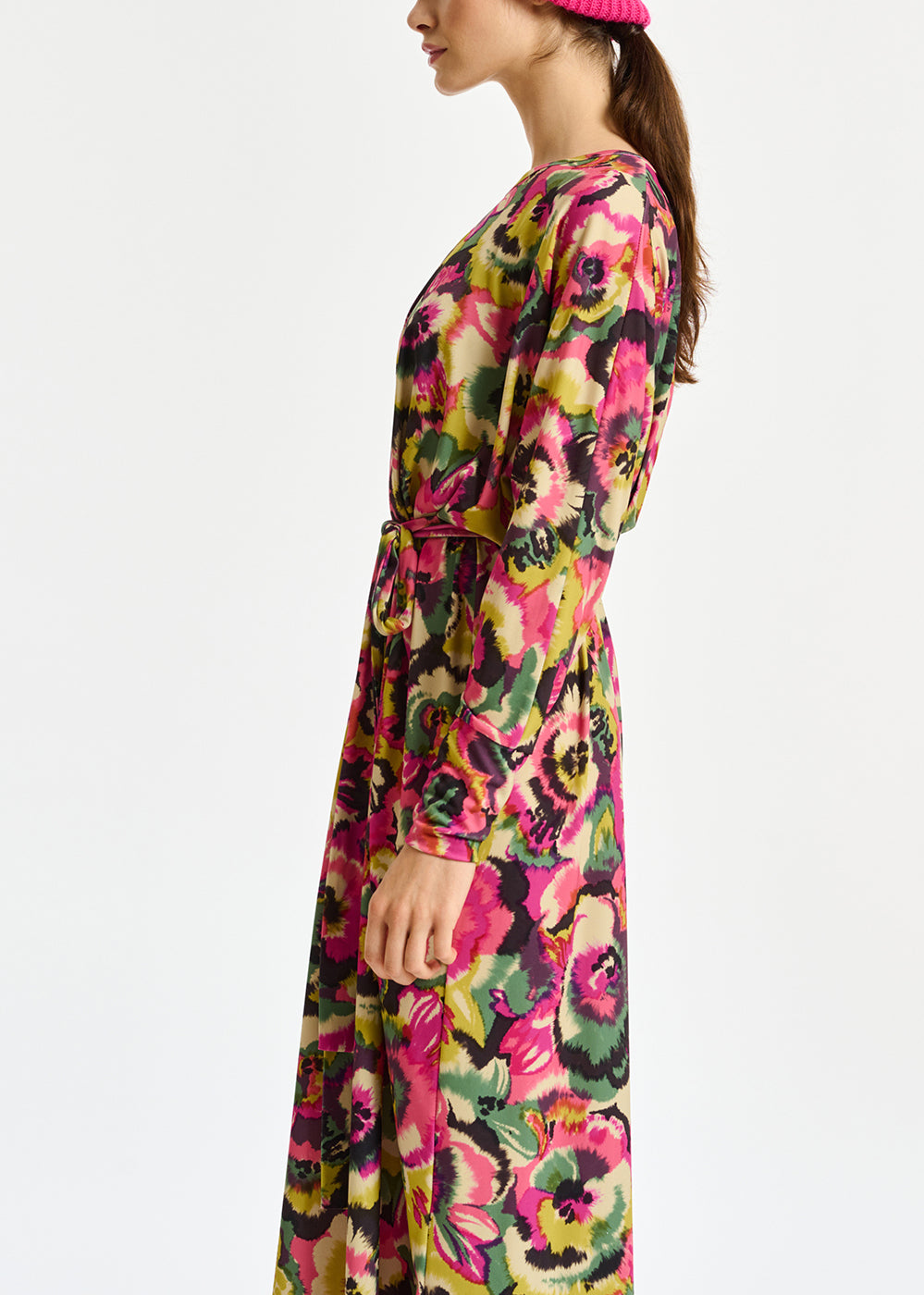 Jupe midi multicolore à imprimé fleuri RE—SSENTIEL | Essentiel second hand