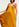 Robe midi ocre en V Faume - seconde main
