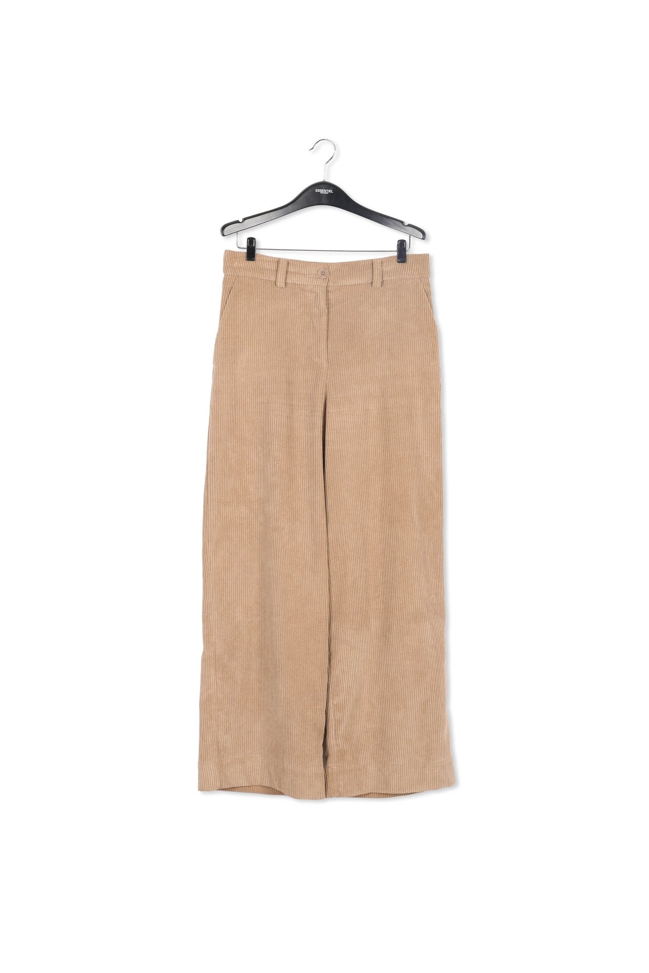 Camel corduroy wide-leg pants RE—SSENTIEL | Essentiel second hand