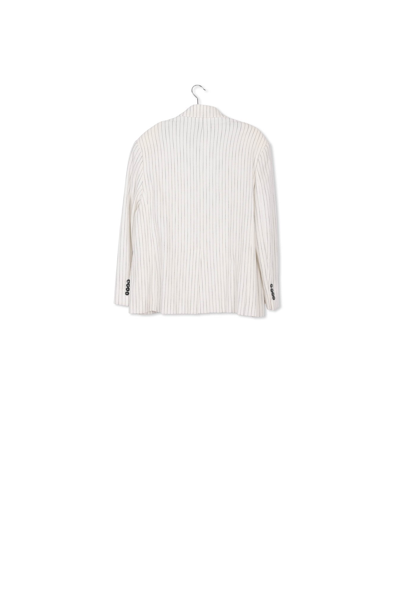 Off-white oversized pinstripe blazer RE—SSENTIEL | Essentiel second hand