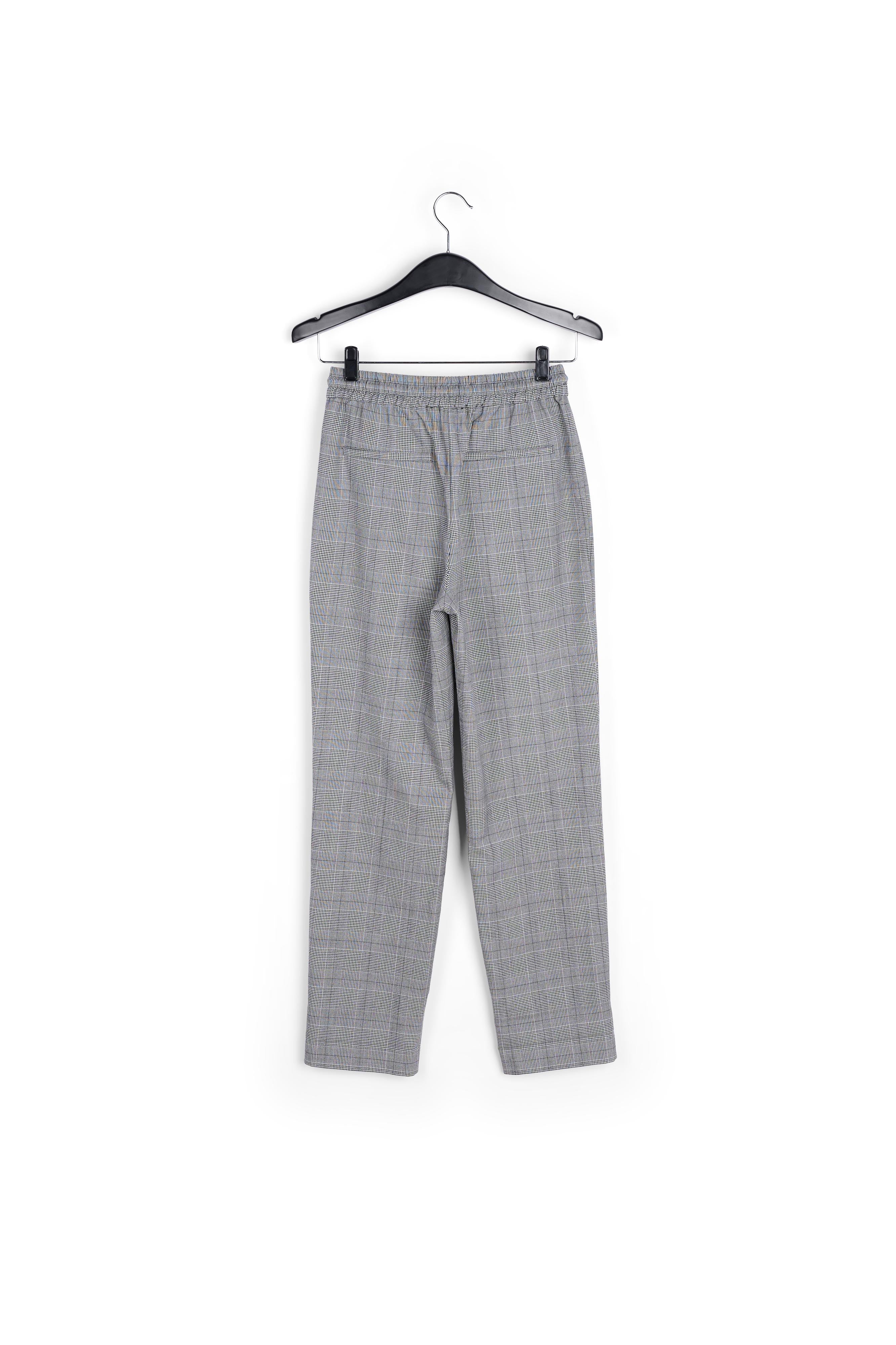 Pantalon gris à carreaux RE—SSENTIEL | Essentiel second hand