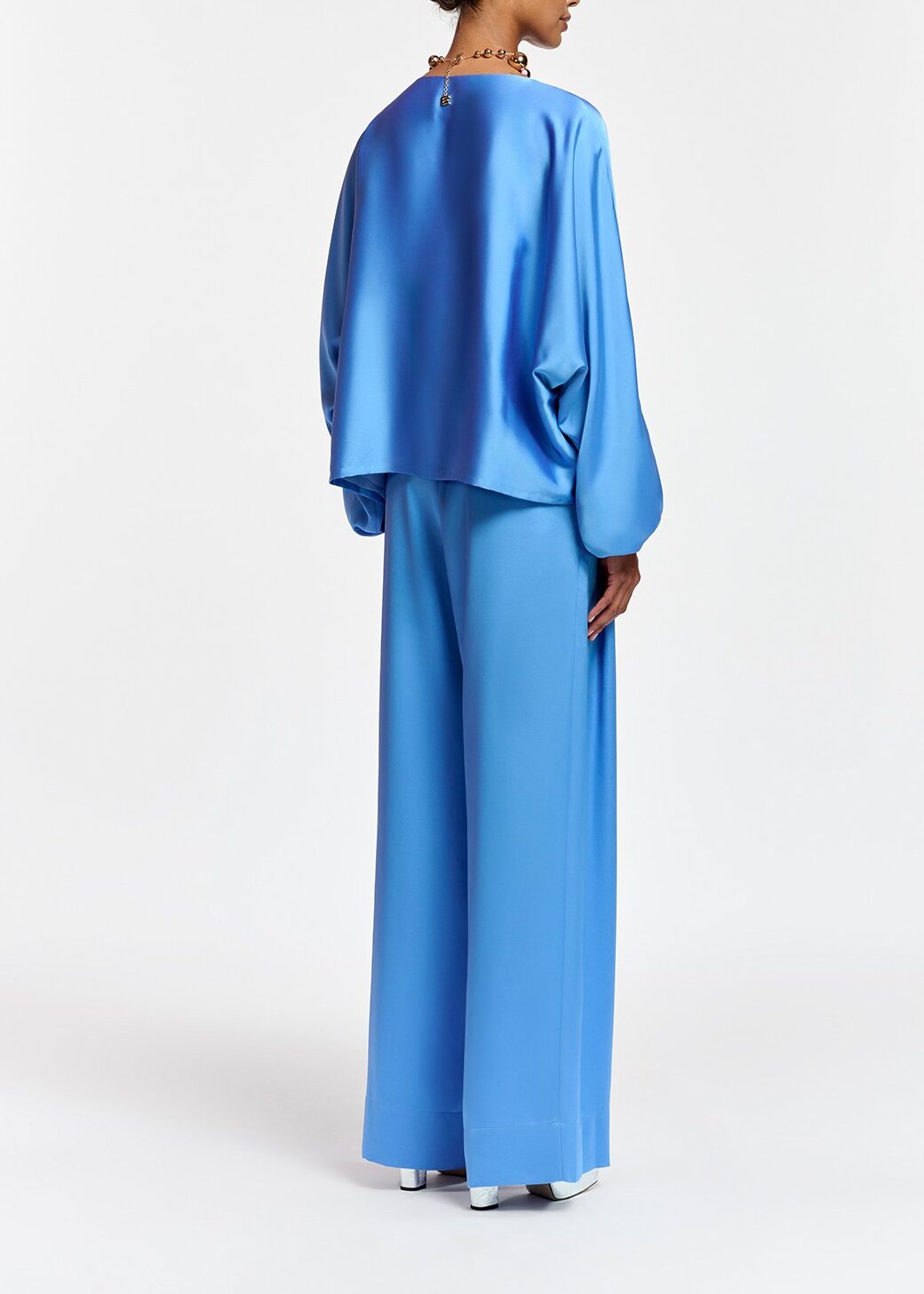 Blue wide-leg pants RE—SSENTIEL | Essentiel second hand