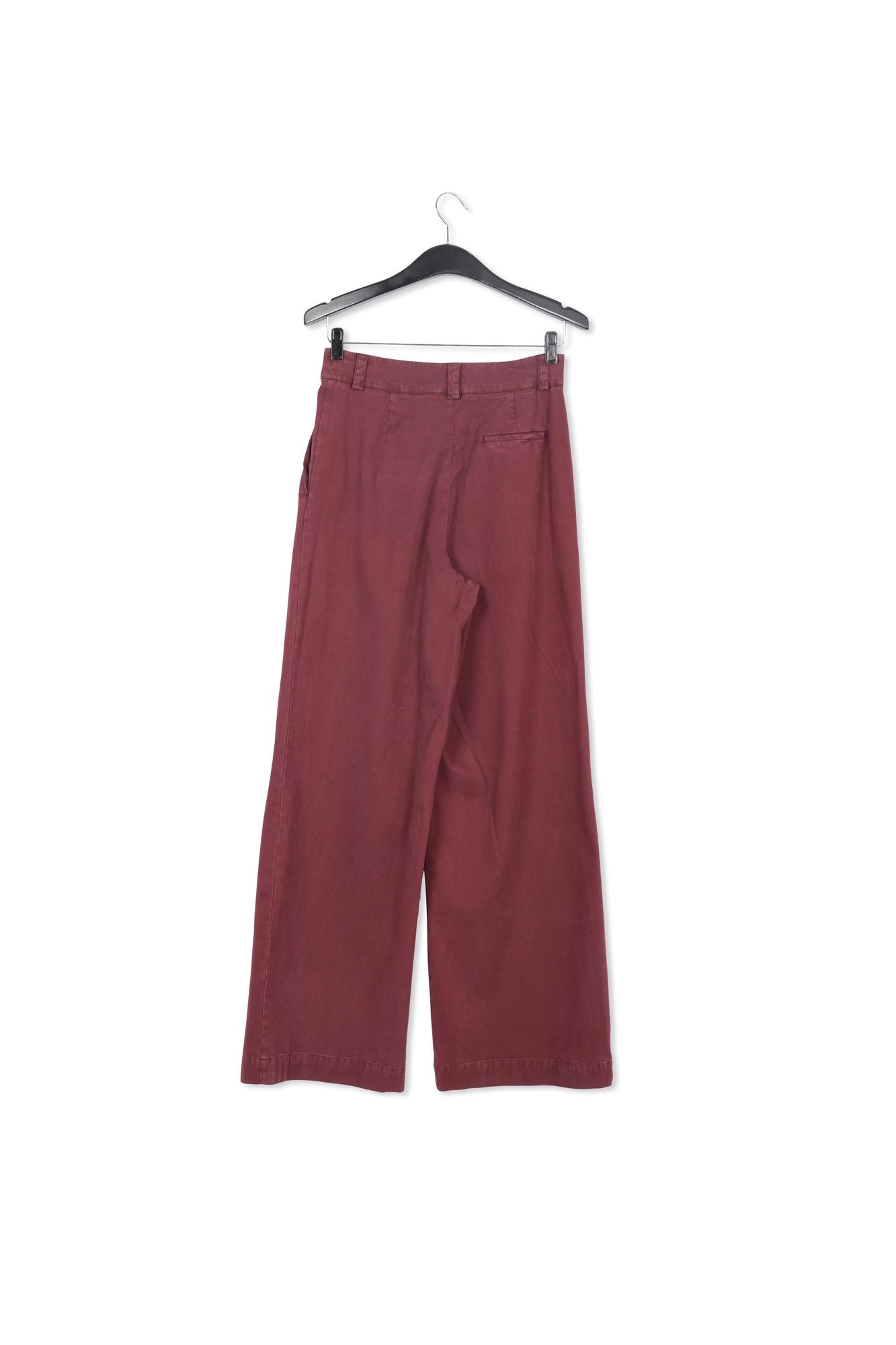 Burgundy straight-leg pants RE—SSENTIEL | Essentiel second hand