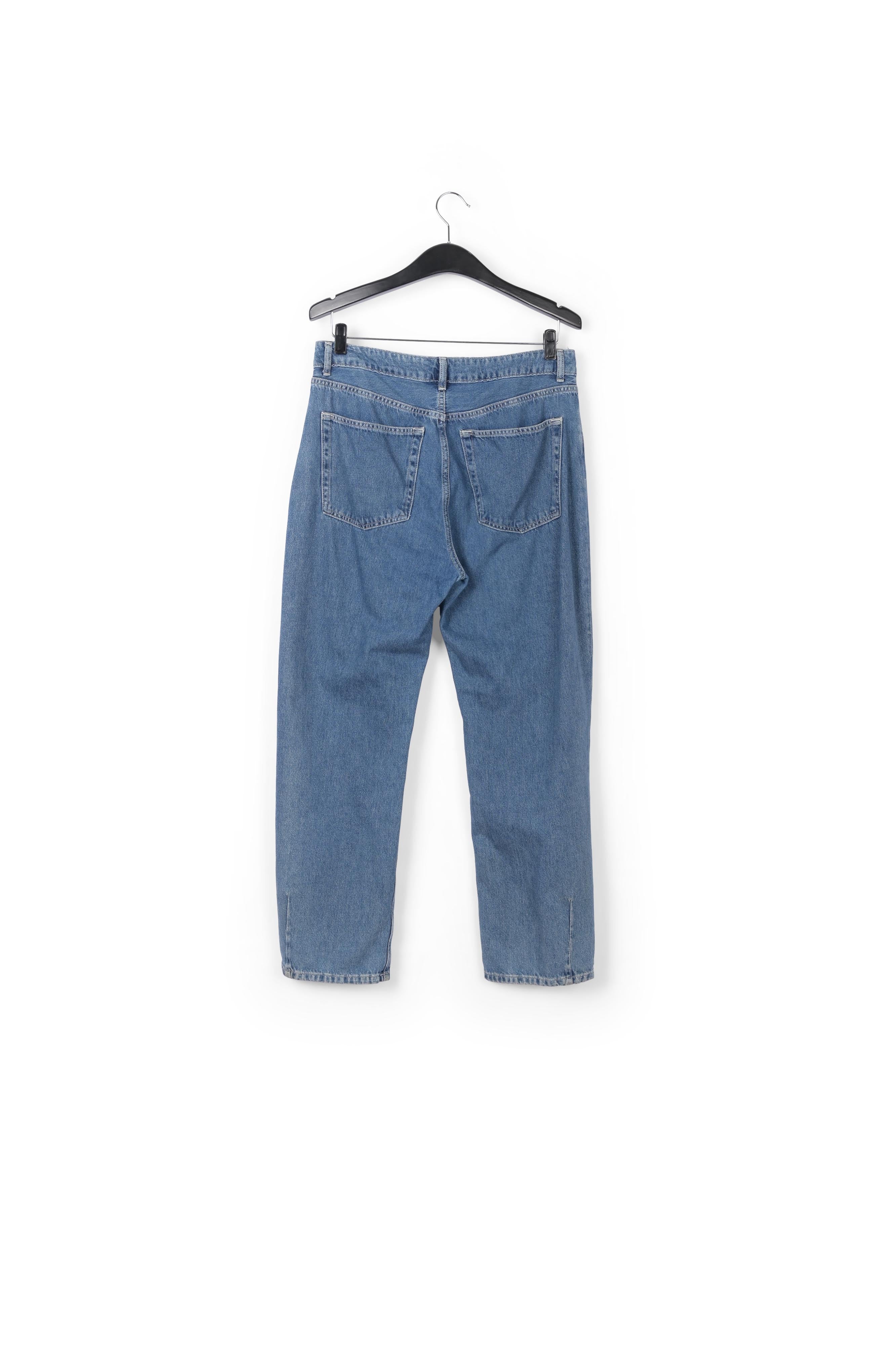 Cropped high-rise blue jeans RE—SSENTIEL | Essentiel second hand
