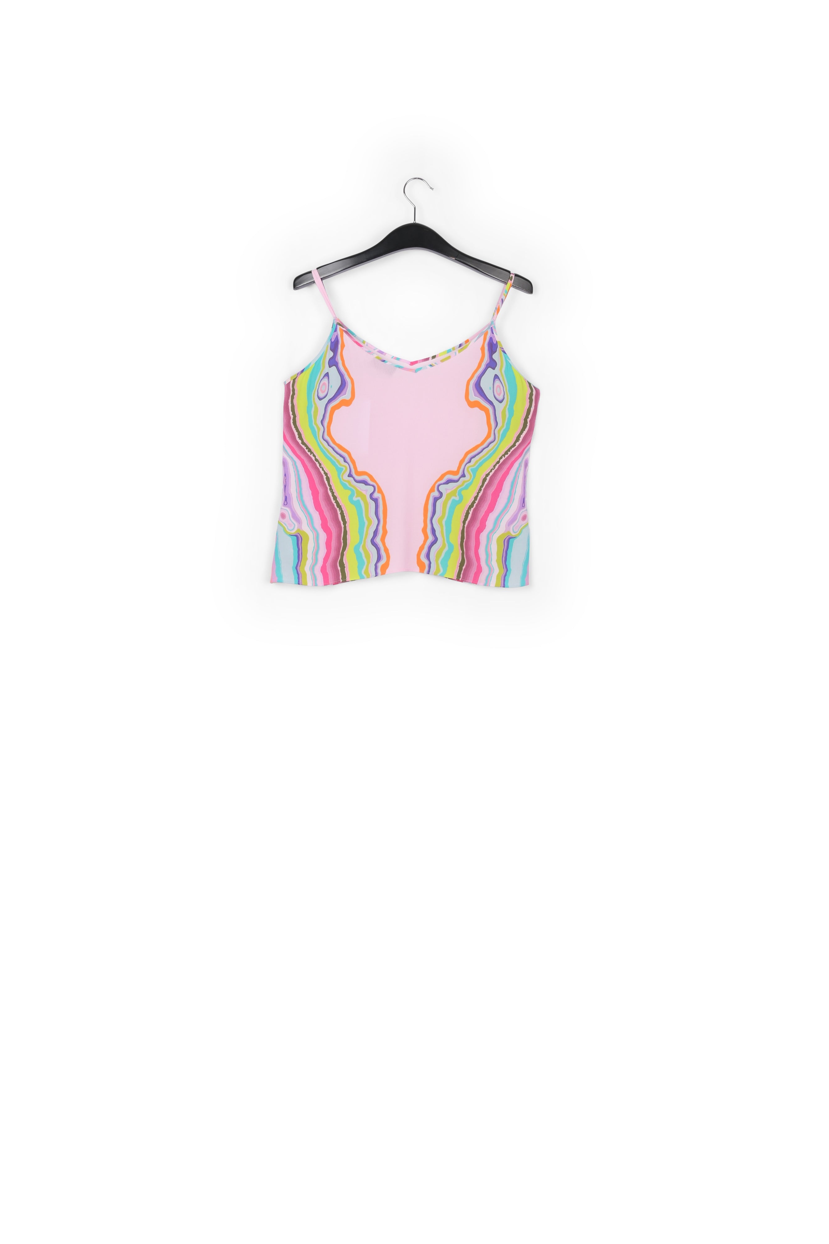 Lilac daghetti placed print top RE—SSENTIEL | Essentiel second hand