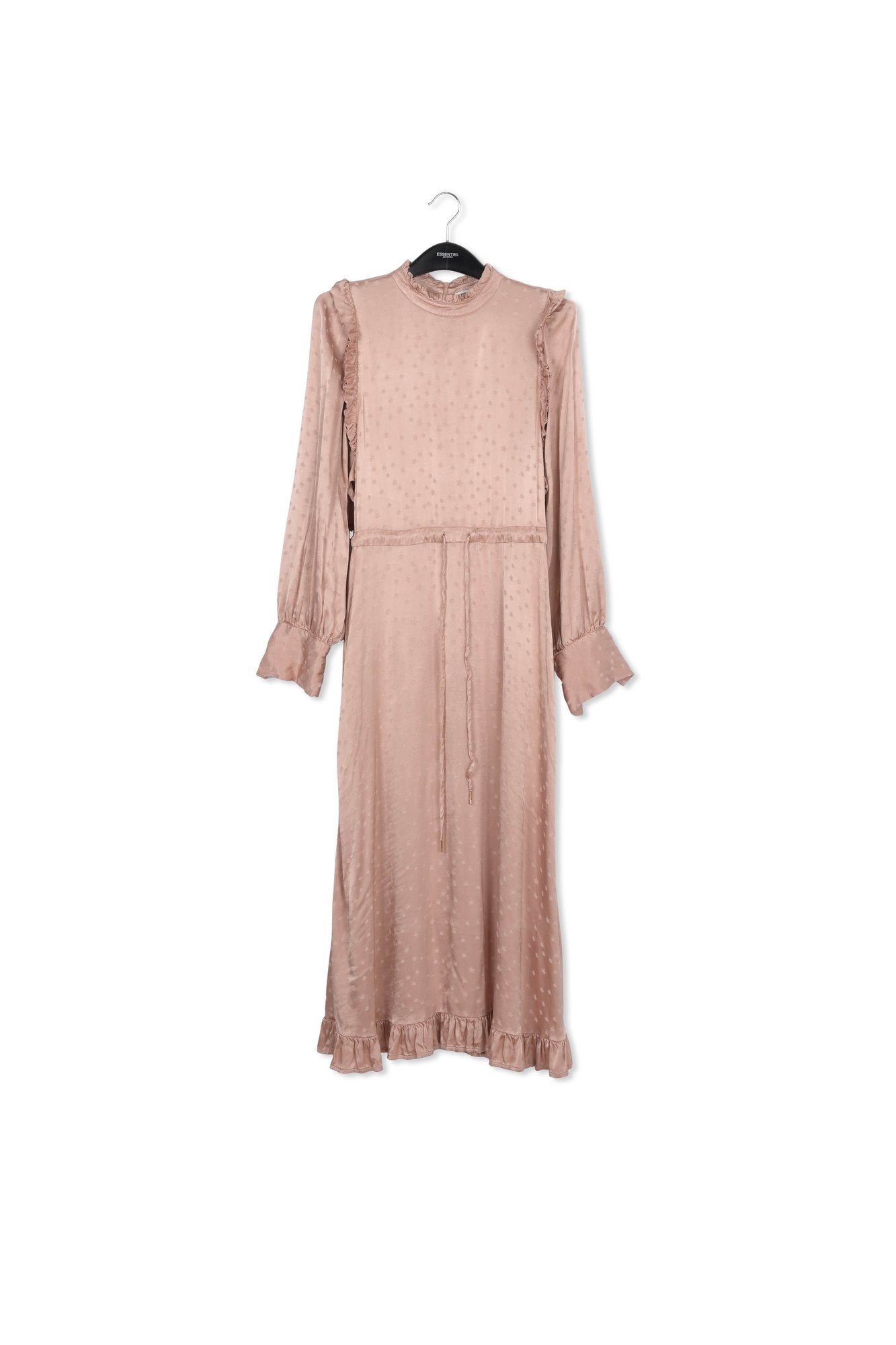 Peach jacquard midi dress RE—SSENTIEL | Essentiel second hand
