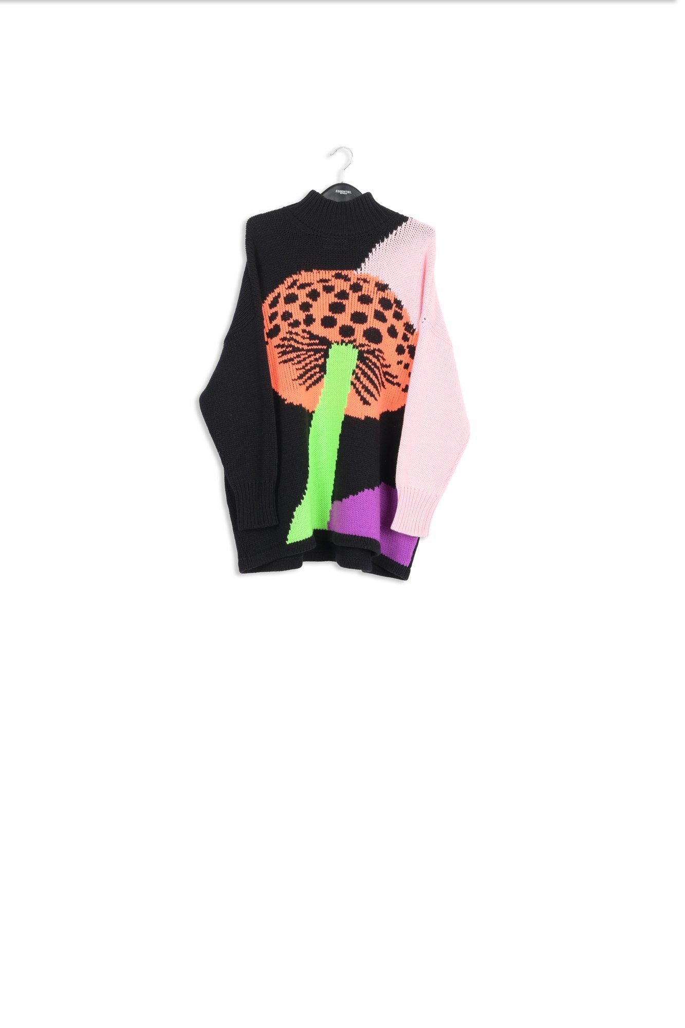 Multicolor intarsia-knitted sweater dress RE—SSENTIEL | Essentiel second hand